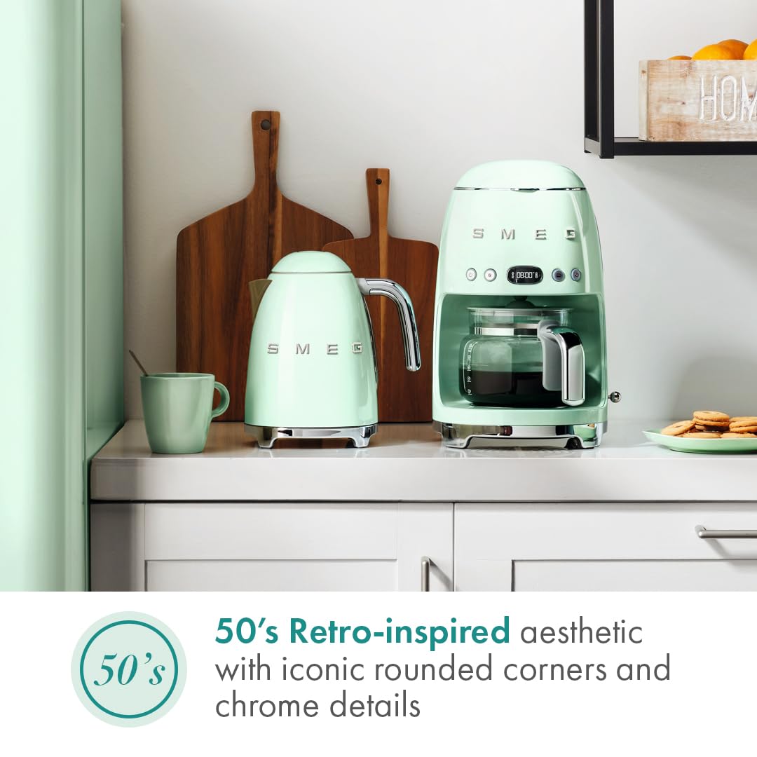 【定価5万円　未使用品】Smeg コーヒーメーカー Retro Style Amazon | Smeg コヒーメーカー Retro Style 10 Cup Programmable