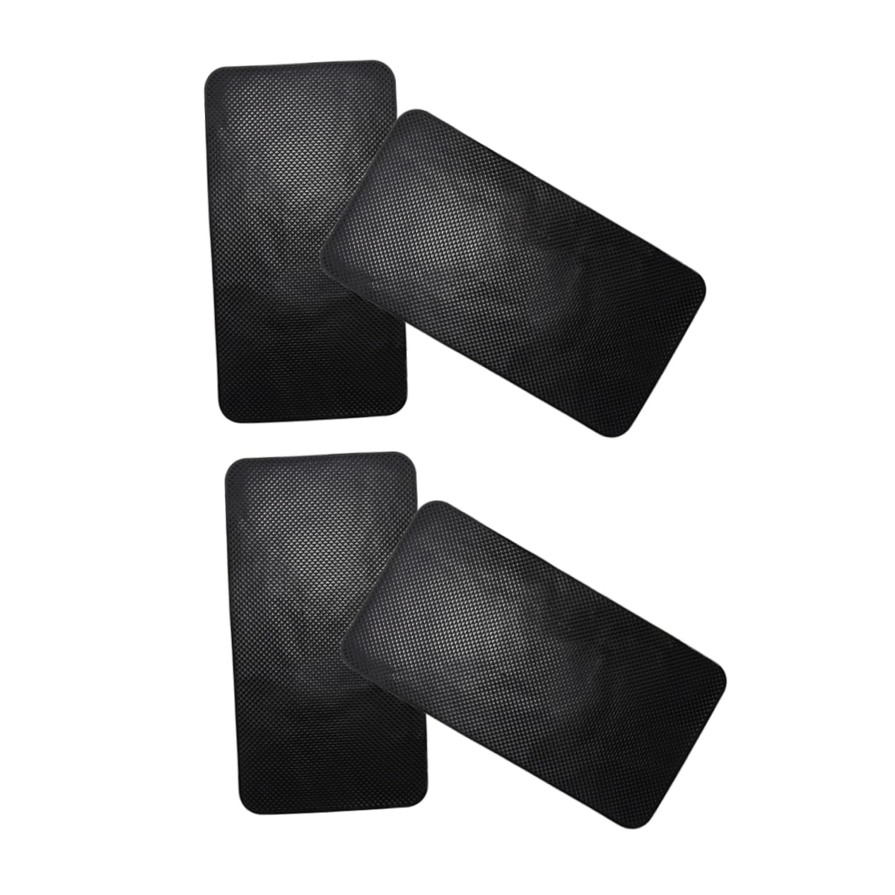 GRIRIW 4pcs Non Slip Car Dashboard Mats Durable Skid Pad for Secure Phone Placement Shock Absorbing Accessory Elegant Design for Enhanced Car Interior