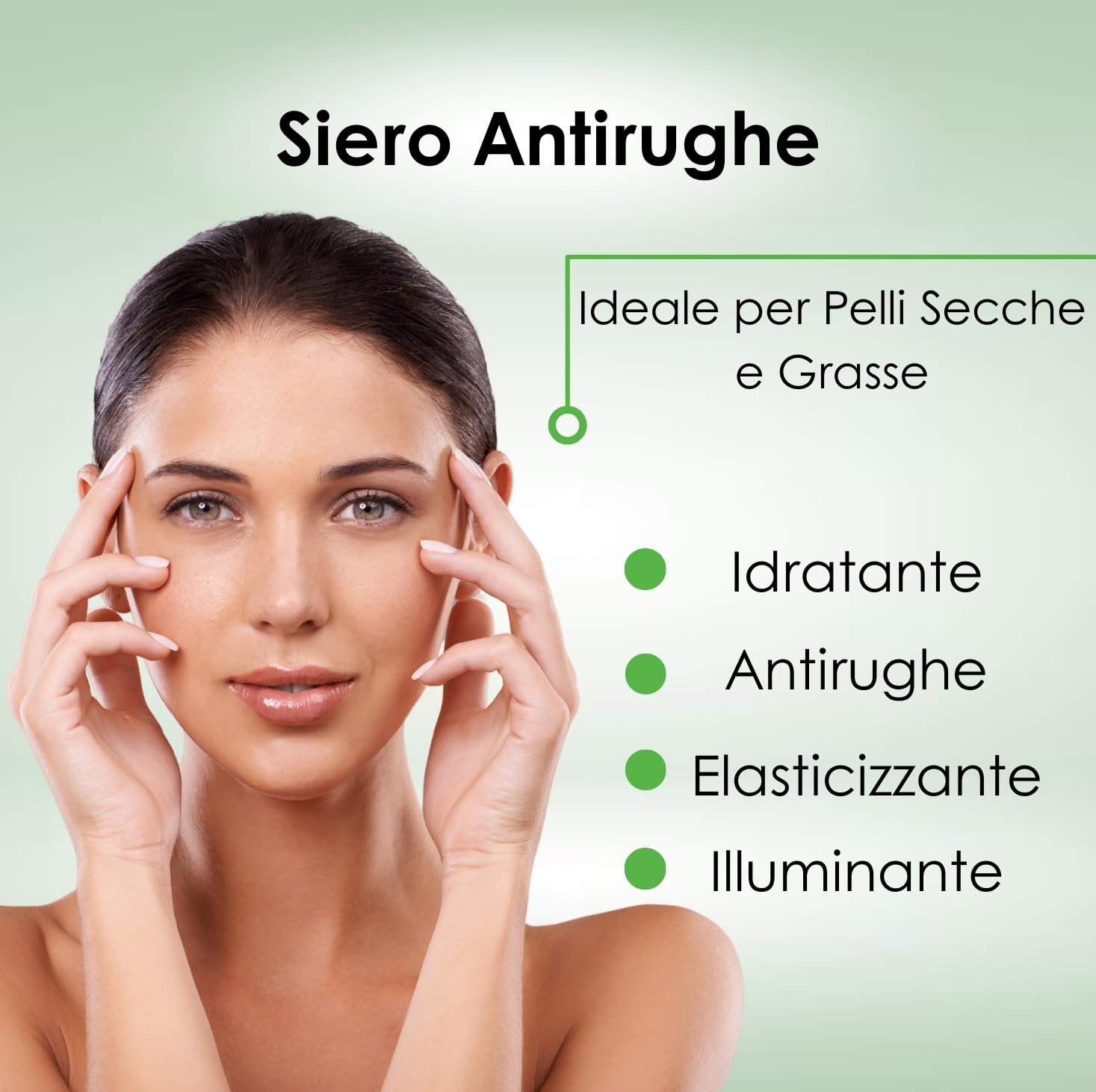 Schneckenschleim-Serum 85 % rein, mit niedermolekularer Hyaluronsäure und Coenzym Q10, Anti-Falten-Serum, feuchtigkeitsspendend, geeignet als Gesichtsserum für fettige, trockene und