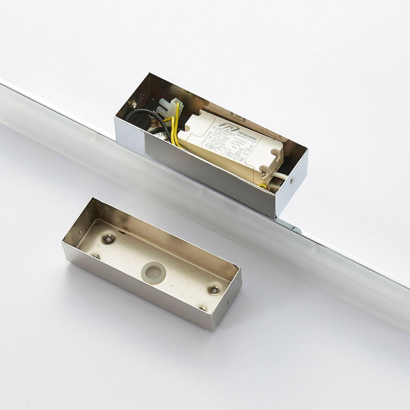 Lucande LED Wandleuchte, Wandlampe Bad Julie (spritzwassergeschützt (Modern) (1 flammig) - Wandleuchten Spiegelleuchte Badezimmer Wandbeleuchtung Badezimmerleuchte