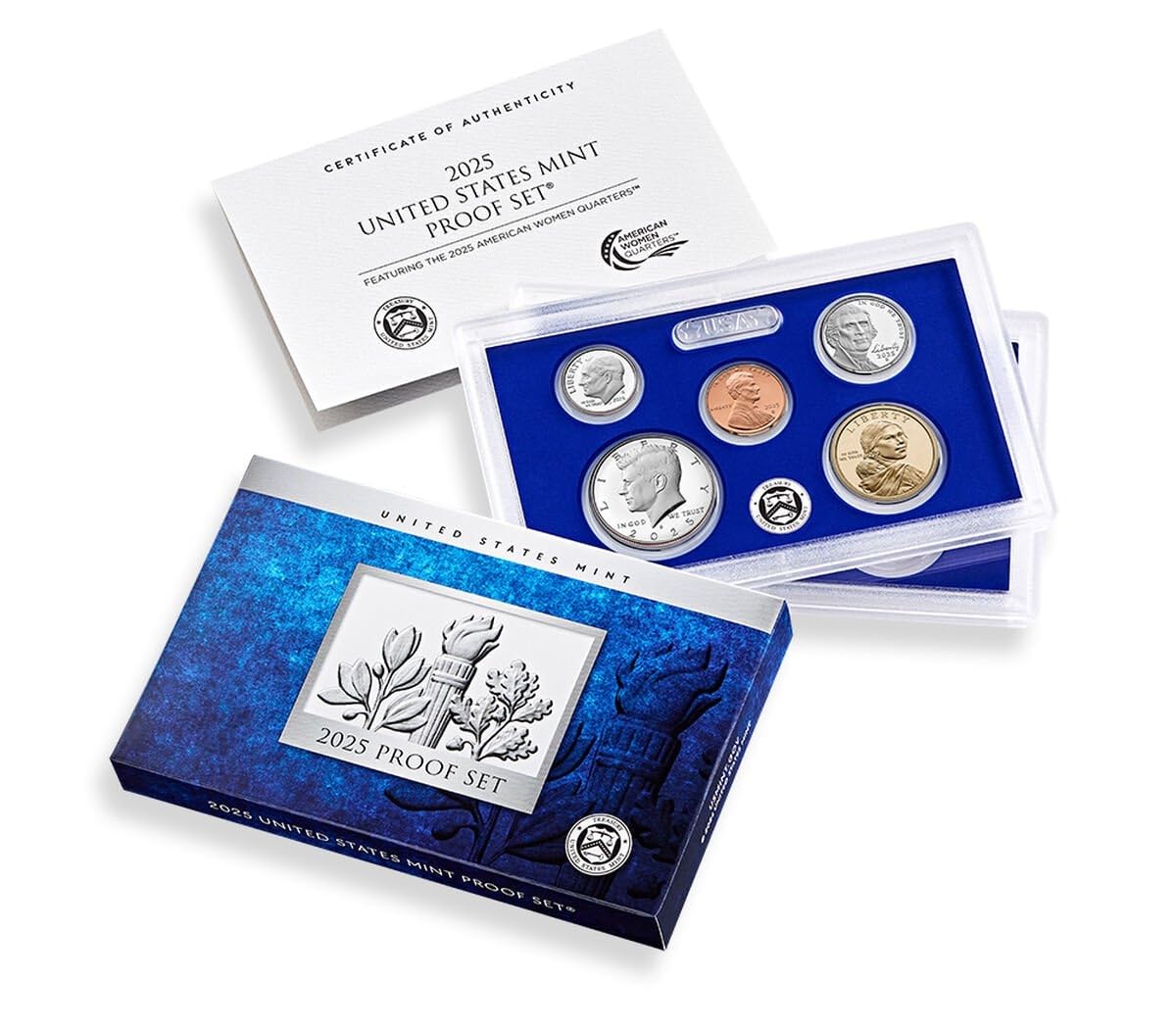 2025 S 10 Coin Clad Proof Set in OGP with CoA Proof at Amazon's