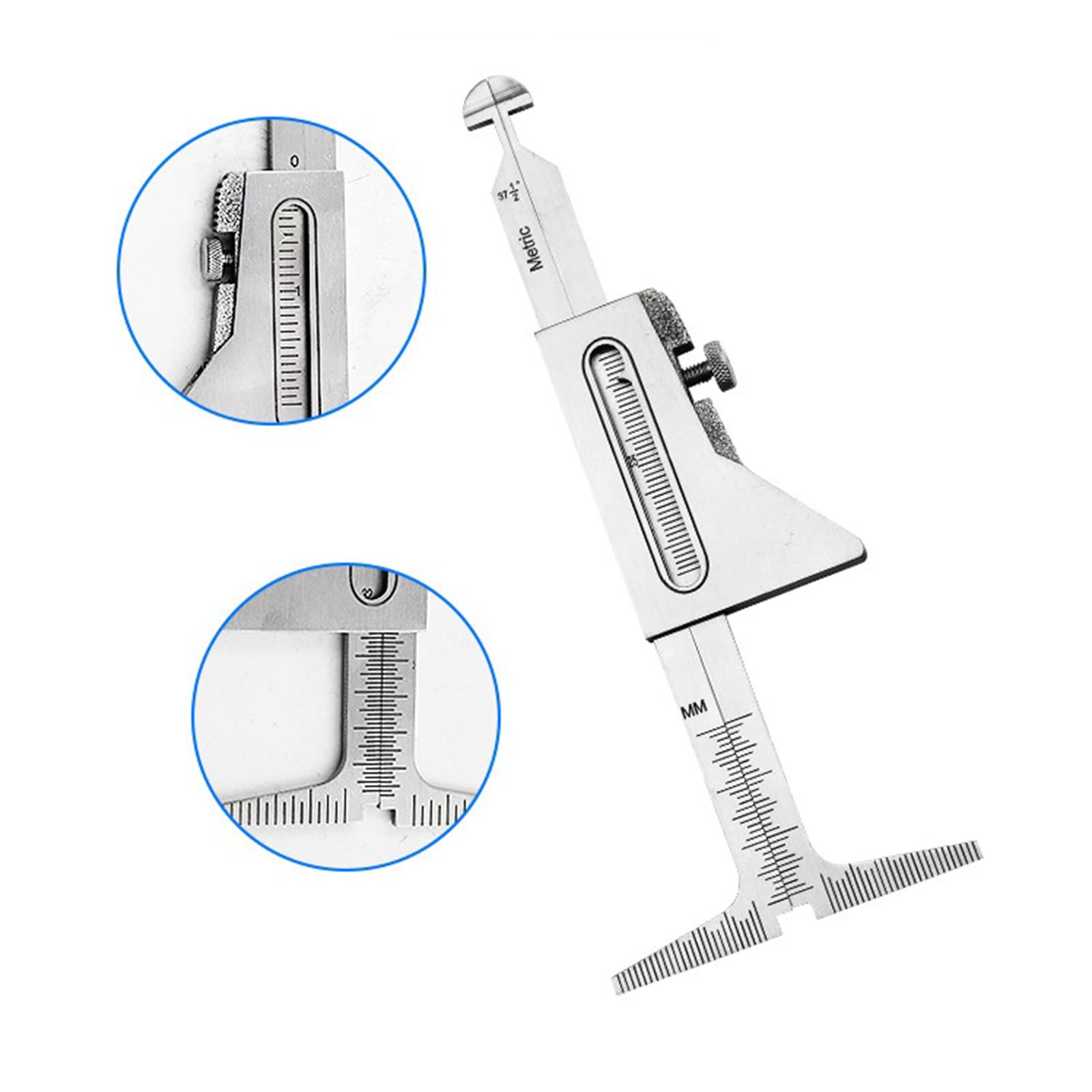 Jauge de soudage en acier inoxydable haut et bas pouces et métriques pour mesure de tuyau après montage/alignement pour 3 jauges de soudage 32 mm outil de mesure