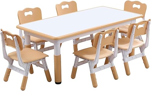 Sillas de mesa para niños, sillas de mesa para niños, mesa para niños (6 sillas, juego de sillas de mesa para niños, juego de sillas de mesa para