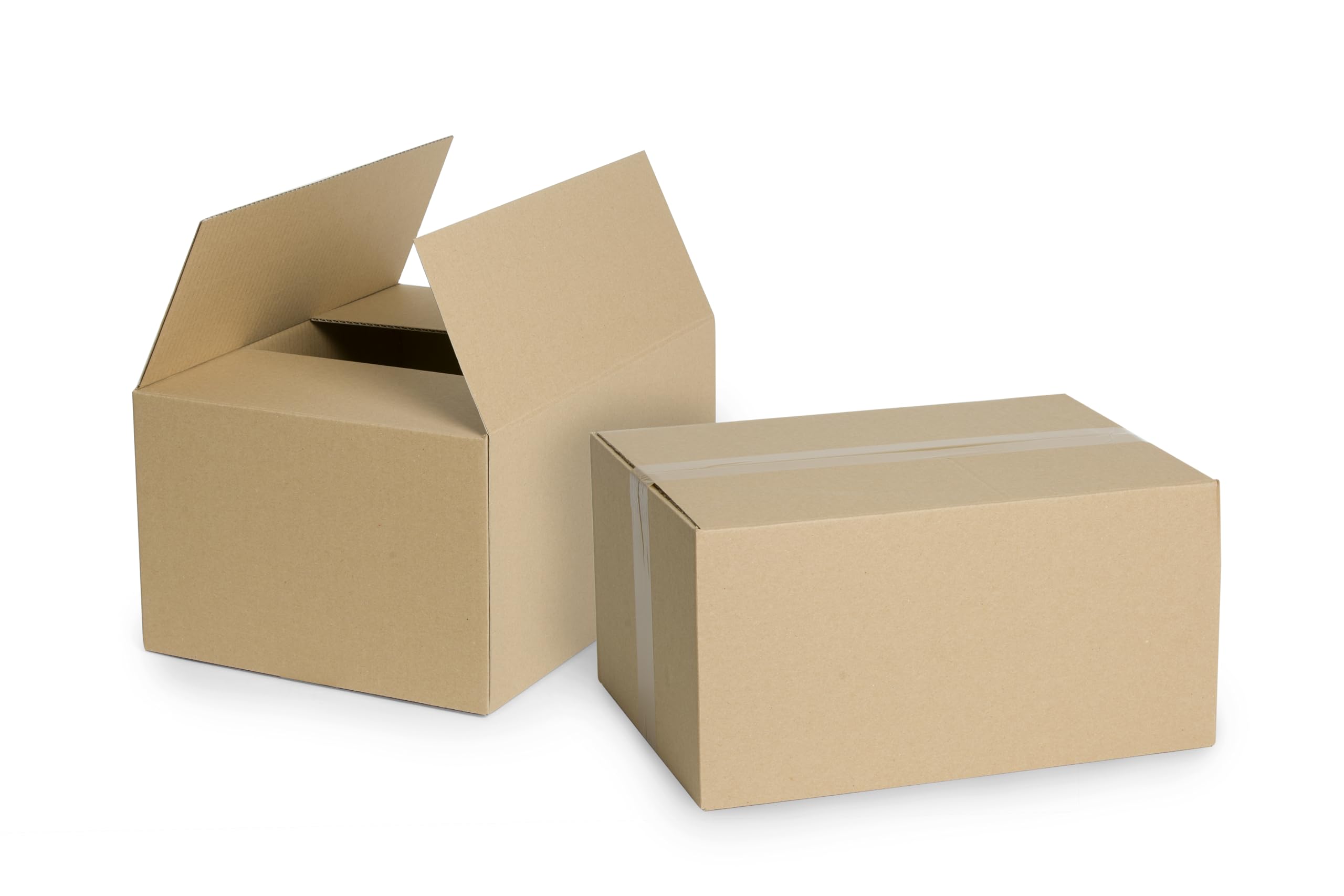 300 Stück Faltkarton 150x100x100 mm Versandkarton klein E-commerce Karton 1-Wellig Braun Kartonage Verpackung Postkarton Versandschachtel Paket Päckchen