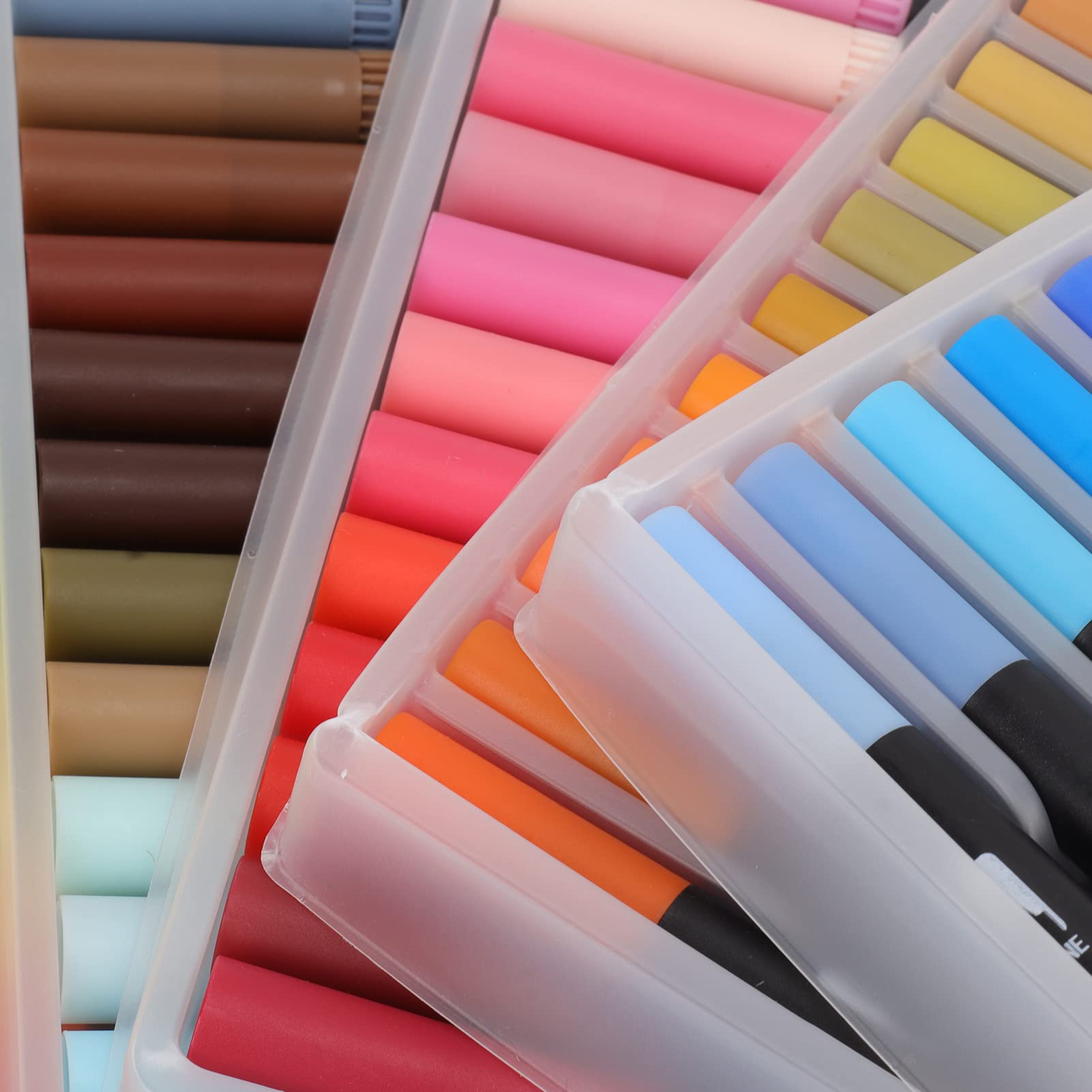 Set di pennarelli a doppia punta, 100 colori di pennarelli da colorare lavabili con punta a pennello e punta fine, pennarelli ad acquerello per studenti e artisti,