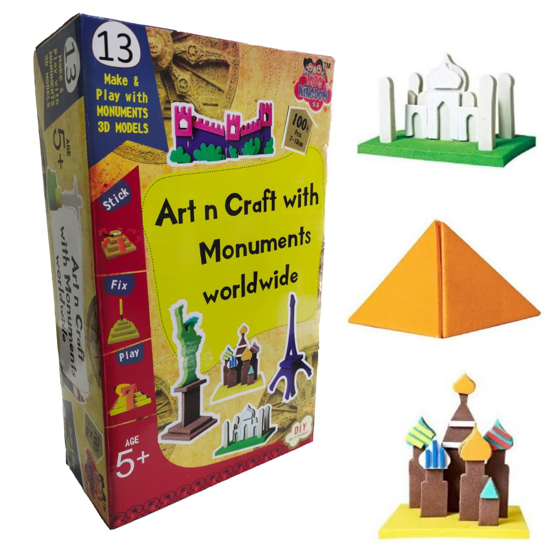Meeksky - Monuments of The World- Art & Craft Learning and Educational Toy- Puzzle for Kids (B0D1Y62GR3) Amazon Price History, Amazon Price Tracker
