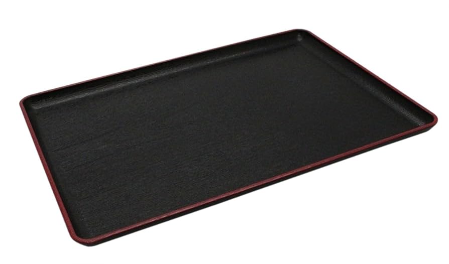 朱黒片身替盆 Amazon｜イシダ(Ishida) 日本製 お盆 えびす 黒天朱 尺4寸