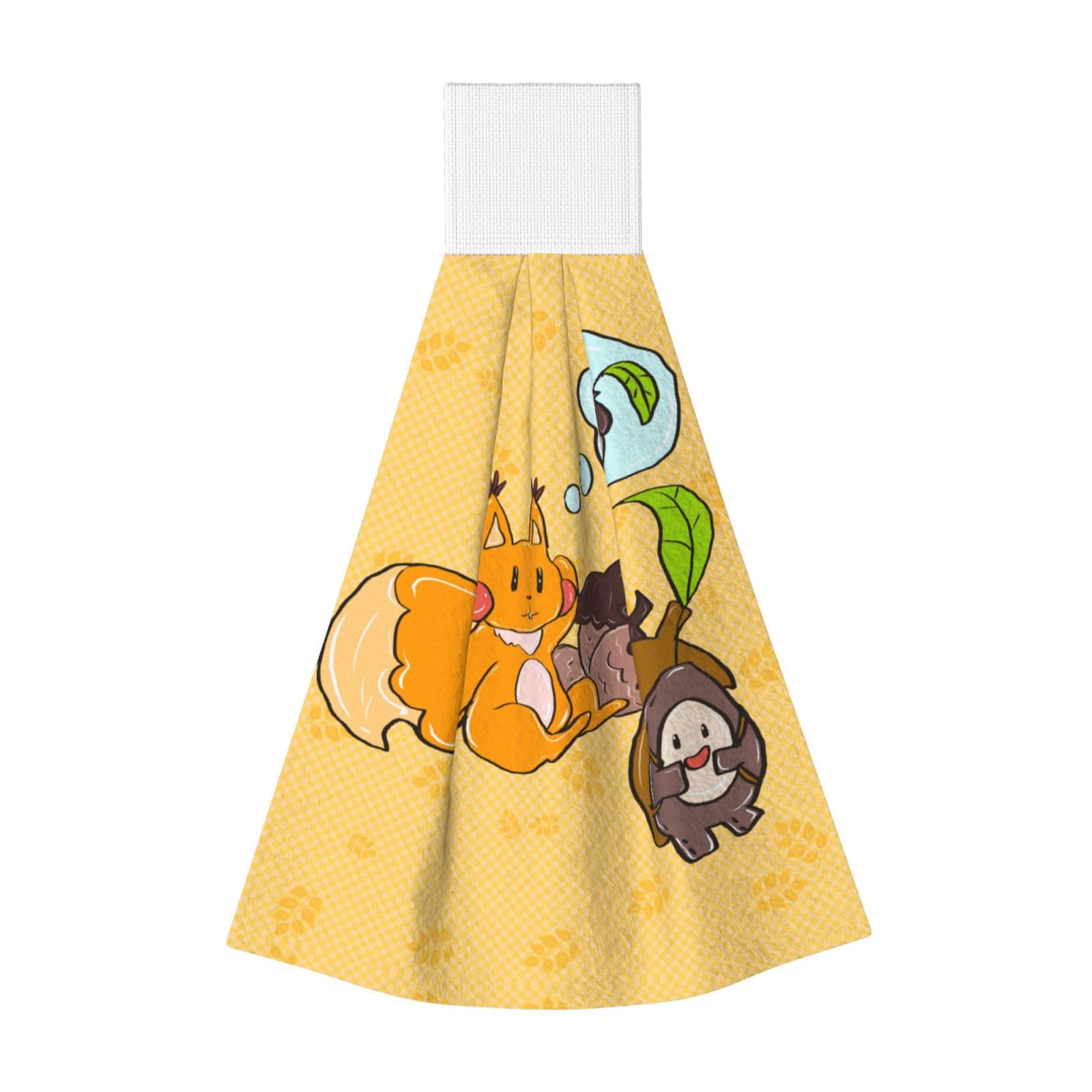 Sunflower Seed Squirrel Highly Absorbent Dish Towels Soft Coral Fleece Wipe