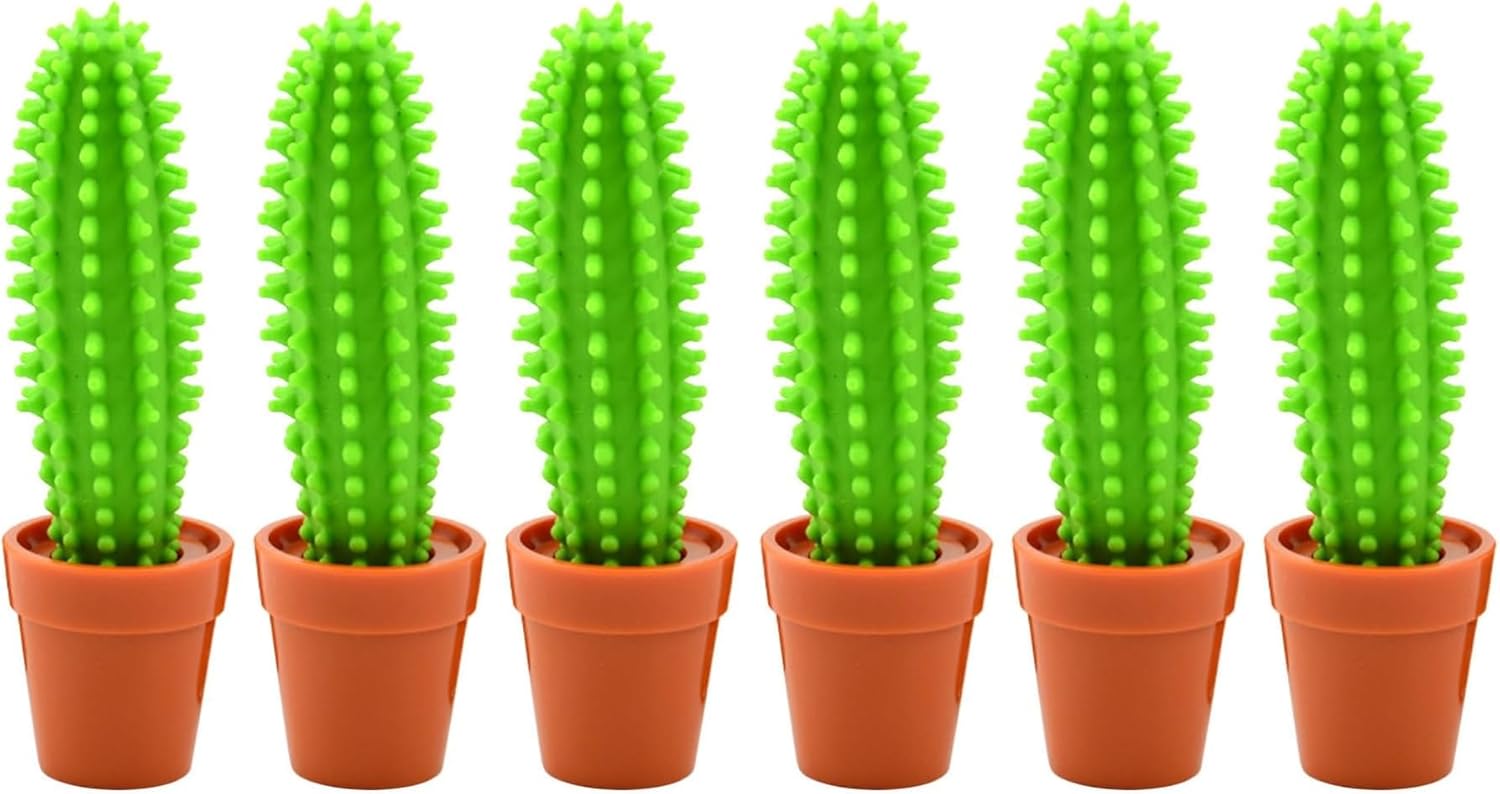 SHINEOFI Cactus Pens, 3pcs Cactus Bonsai Shaped Pens Ballpoint Pens Stationery for School Home Office Students Supplies (Pack of 2)