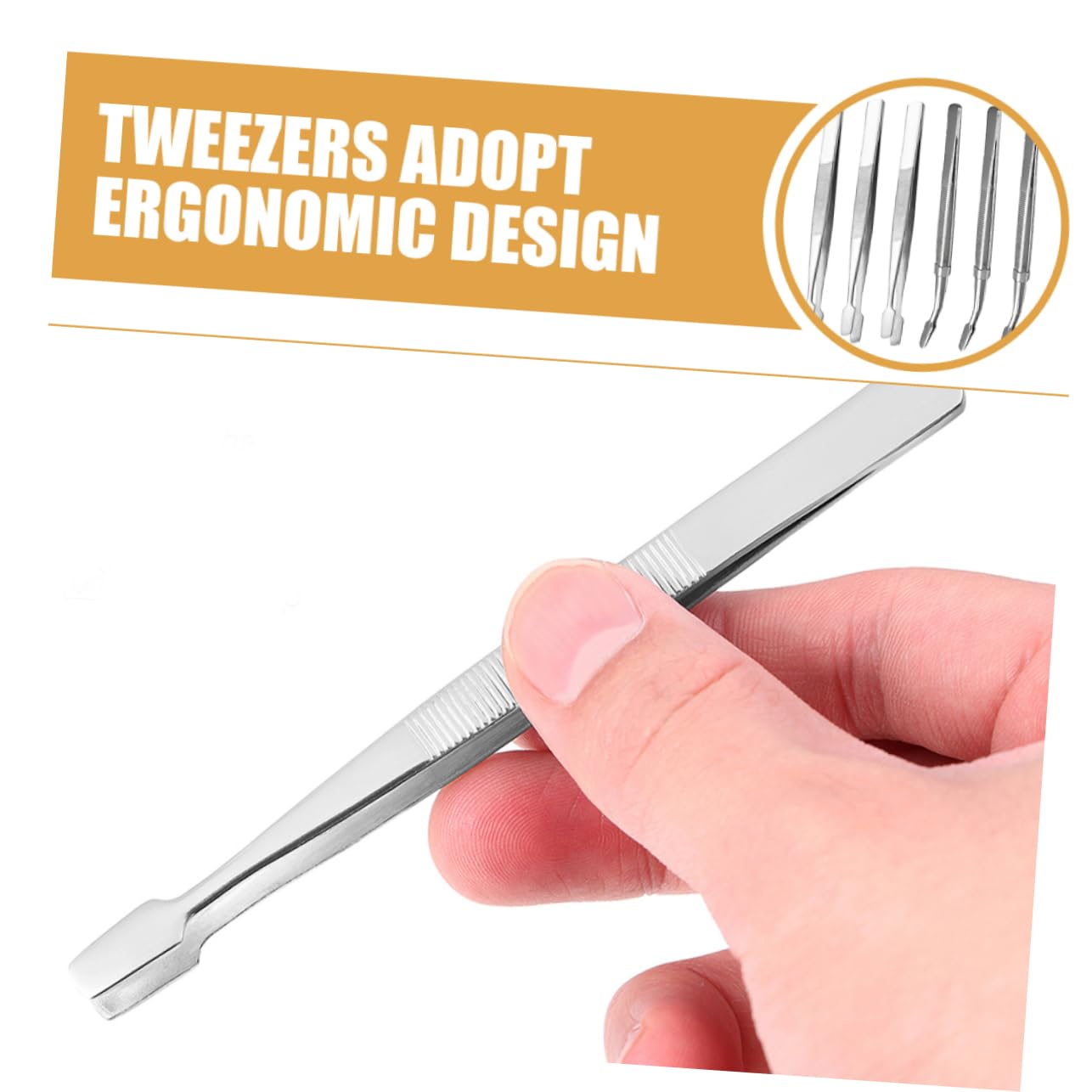 CORHAD 6pcs Duckbill Clip Stamp Tweezers Tweezers Stainless Steel Eyelash Applicator Coin Tongs for Stamps Collector Non-Magnetic Clip