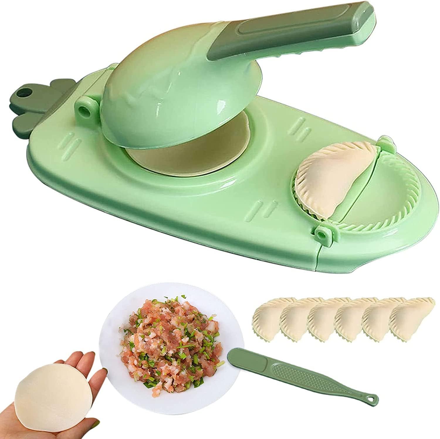 2 in 1 Dumpling Maker, Kitchen Dumpling Making Tool Baking Pastry