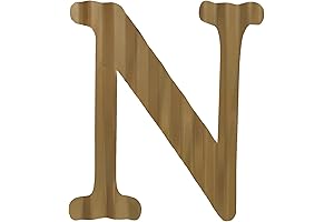 HKOMERE 3D Metal Letter "N" for Wall Decor
