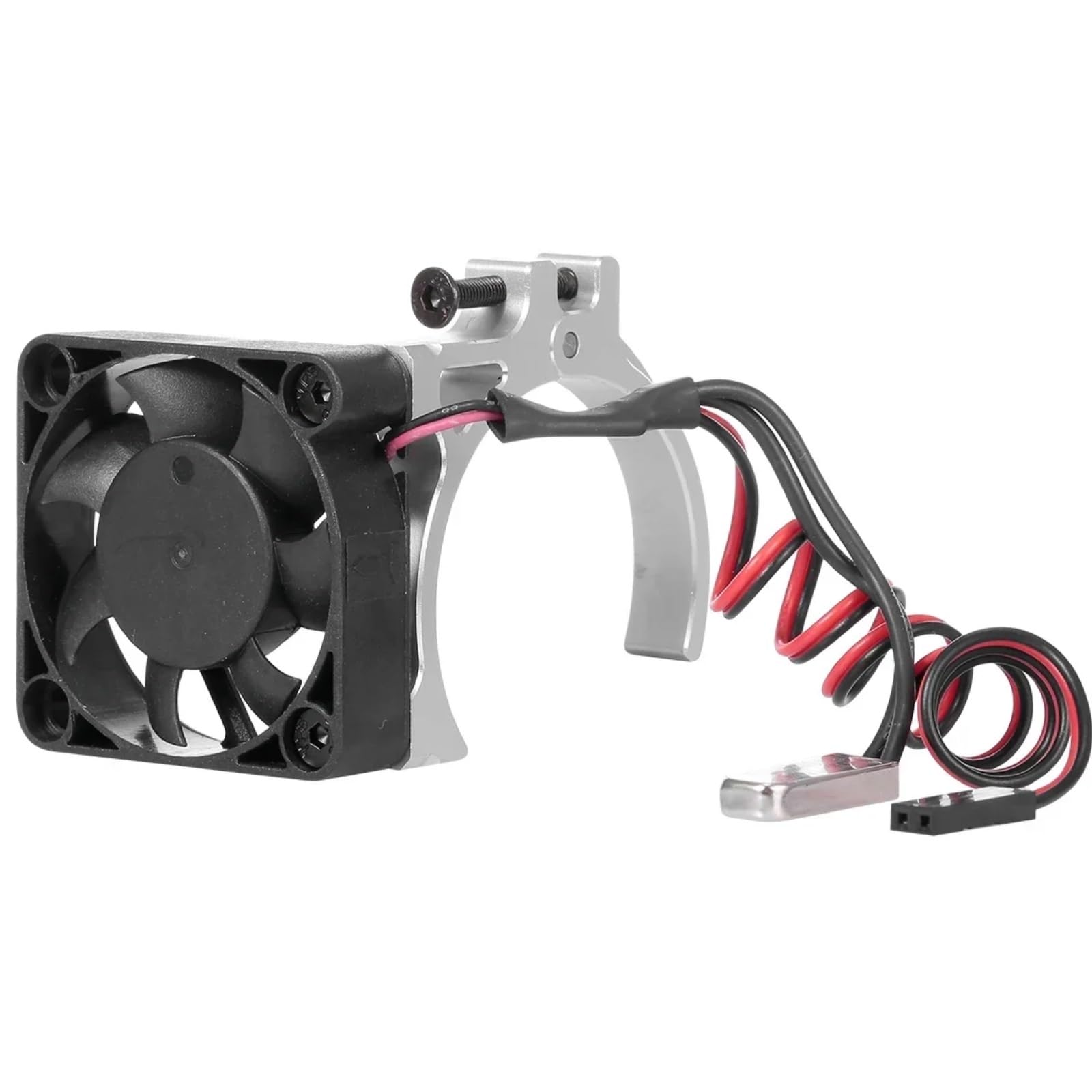 Für 4268 4274 1/8 1/10 Motor Kühlkörper Lüfter Mit Thermische Sensor CNC Aluminium Legierung Klemme RC Autos RC Zubehör