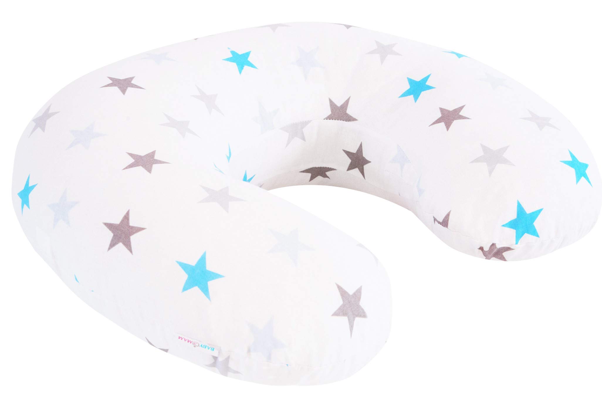 Baby Mam Blue Cover To Fit Feeding Pillow Maternity Pregnancy Baby Breastfeeding - Only Cover Stars