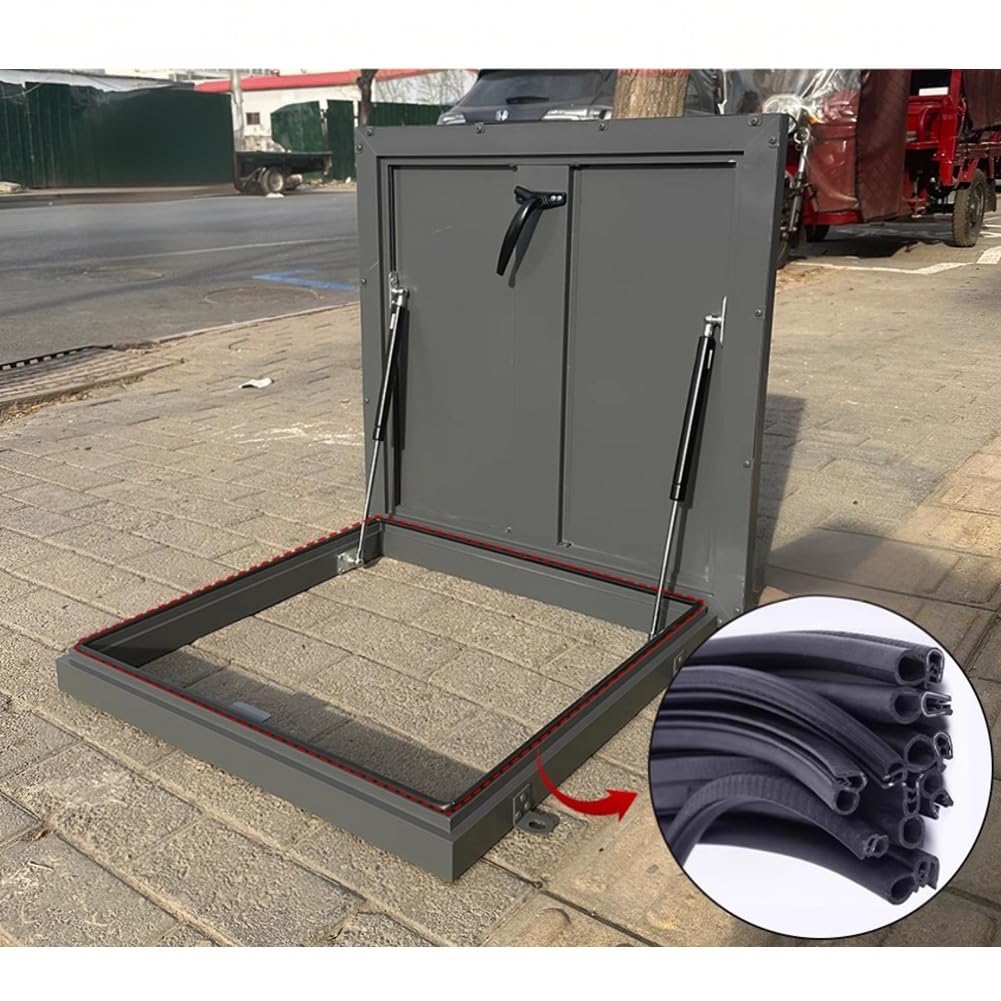 Botola Di Accesso Al Tetto In Acciaio, Cortile Ingresso A Soffitto Copertura Antipioggia Porta Di Sicurezza Zincata, Tetto Esterno Botola Di Manutenzione(75x95cm)