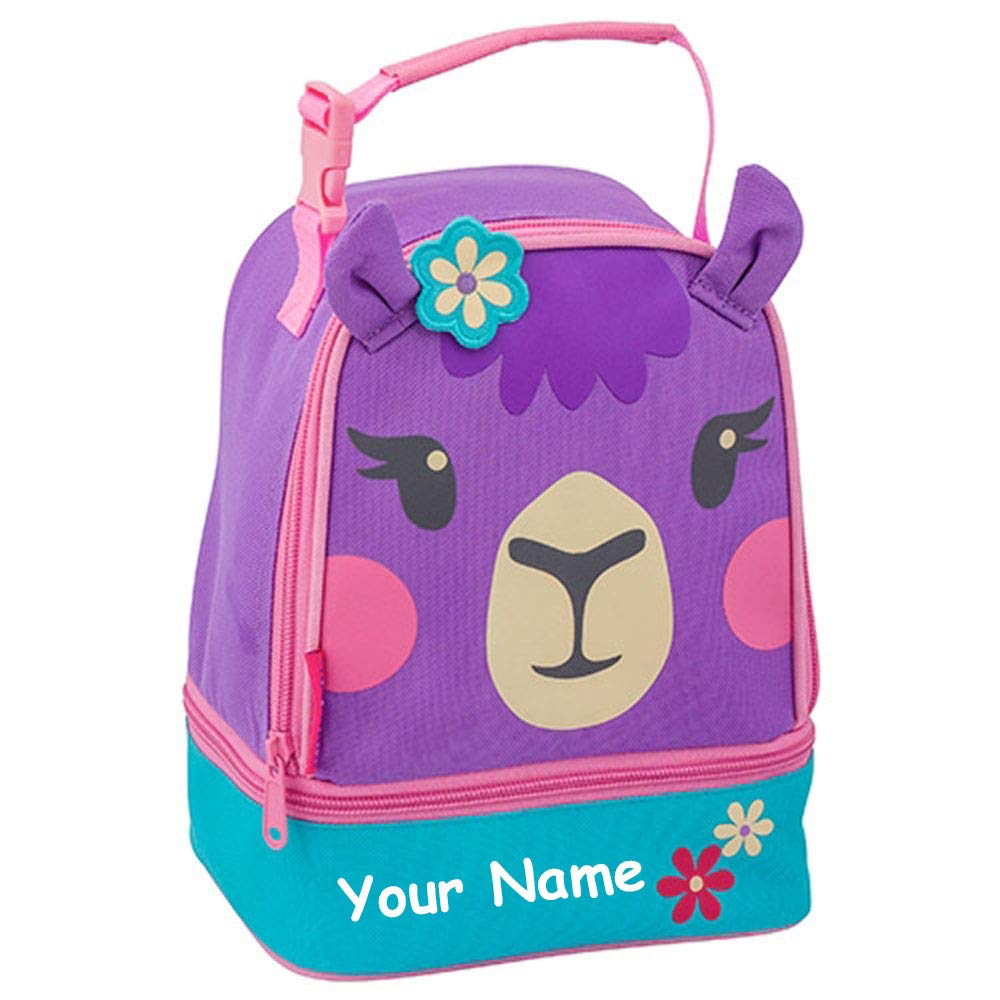 Stephen Joseph Personalized Purple Llama Lunch Pals Lunch Box Bag