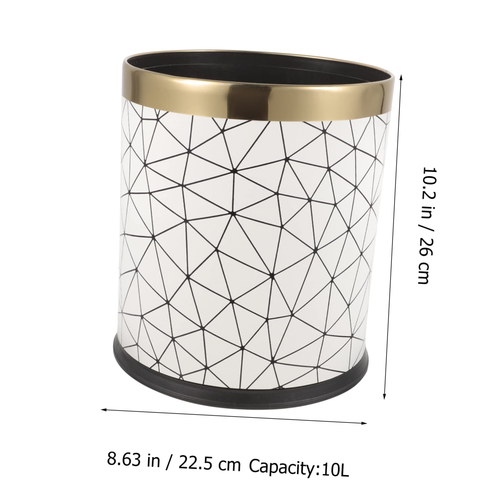 Pattumiera Da Bagno Light Luxury Retro In Acciaio Inox Cestino Can Home Soggiorno Cucina Camera Da Letto Camera Da Letto Bagno Stile Nordico Con