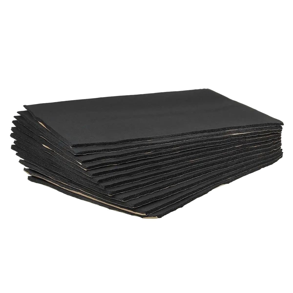 Automobile Insulation 12PCS 30x50cm 10mm Car Sound Deadener Noise Proof Bonnet Insulation Deadening Sticker Accessories