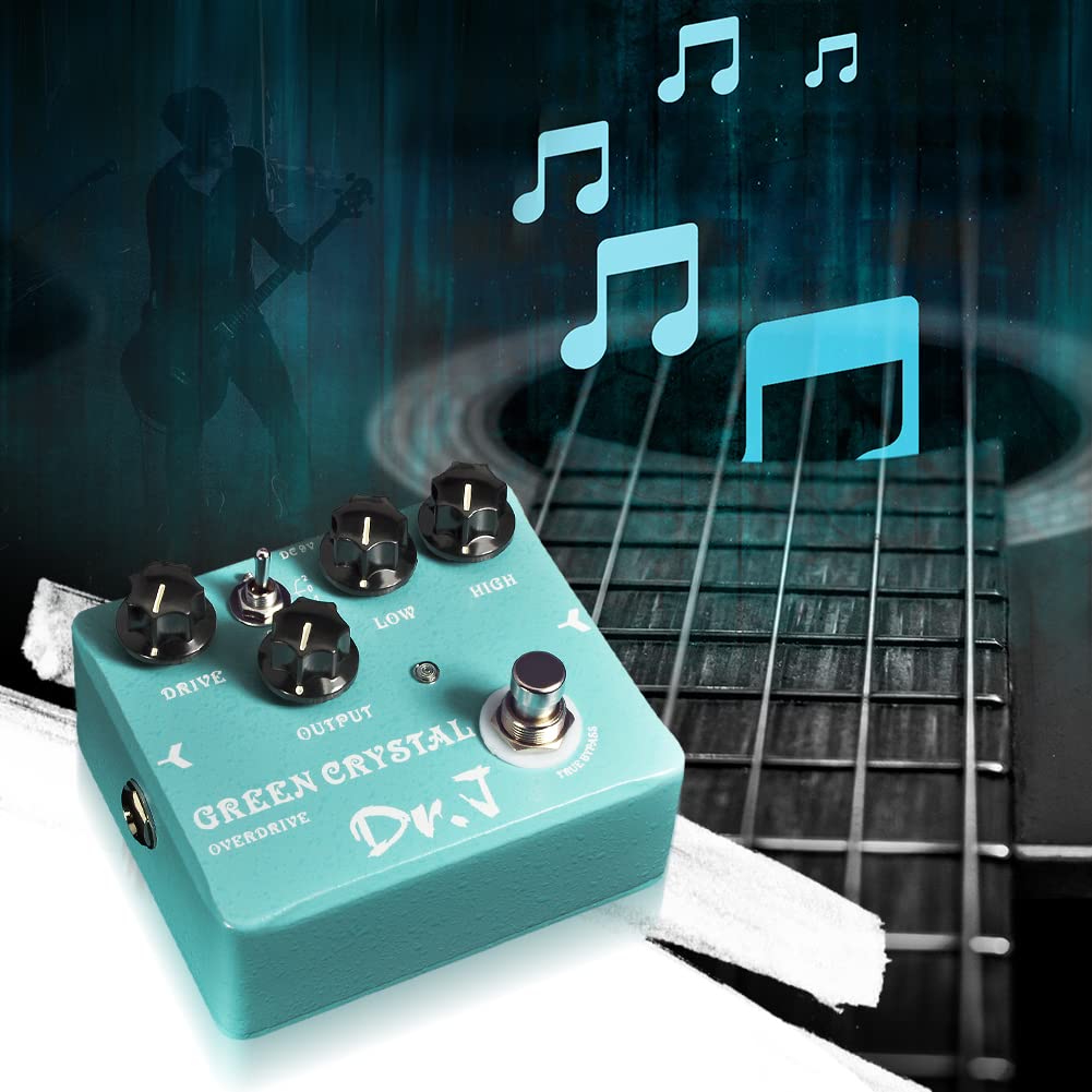 JOYO Pédale Overdrive à Lampes Vintage - Tons Clair et Transparents pour Guitare Électrique - Édition Haute Gamme Dr.J Series (D50)