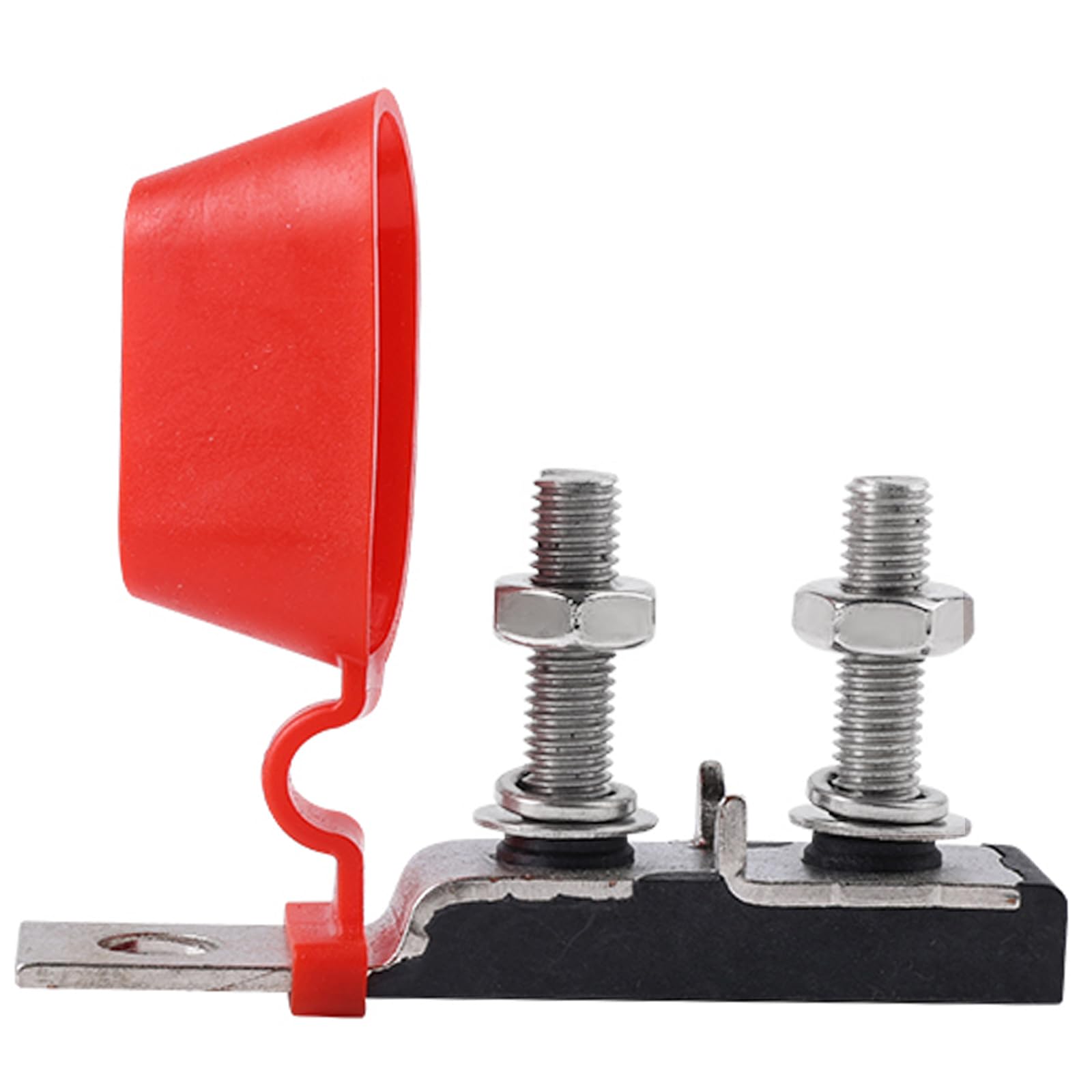 GLOSO Terminal Fuse Block Marine Battery Fuse Wire Boat Car Fuse Holder Double Stud 5/16" (Fuse not include) TFB2CS