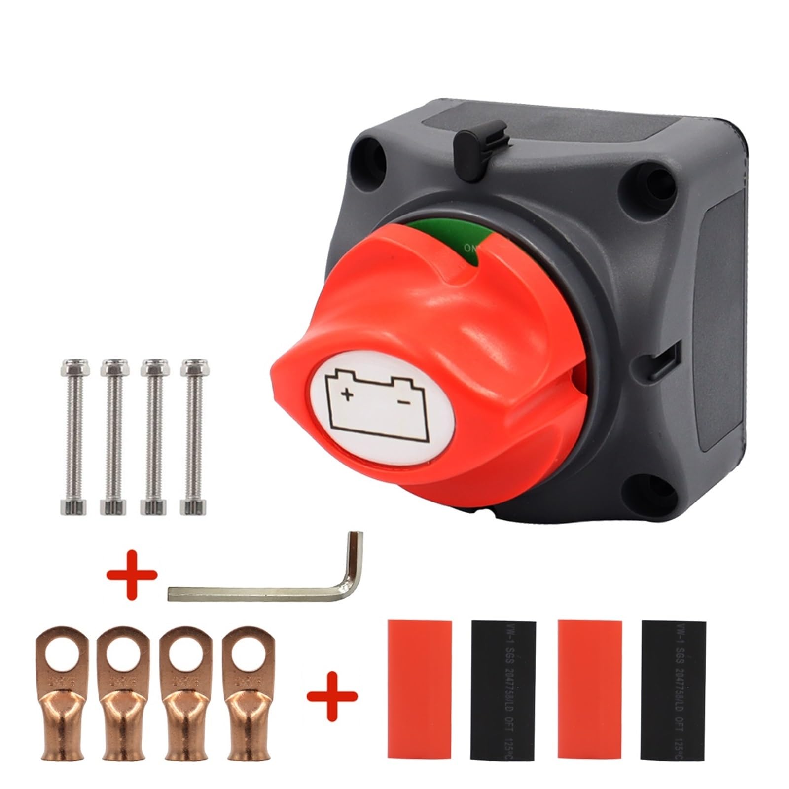 Auto wyłącznik akumulatora 12V 24V Marine 200A 300A podwójna bateria przełącznik masowy 2 pozycja wyłącznik odcinający łódź samochodowa (Color : Packaged three)