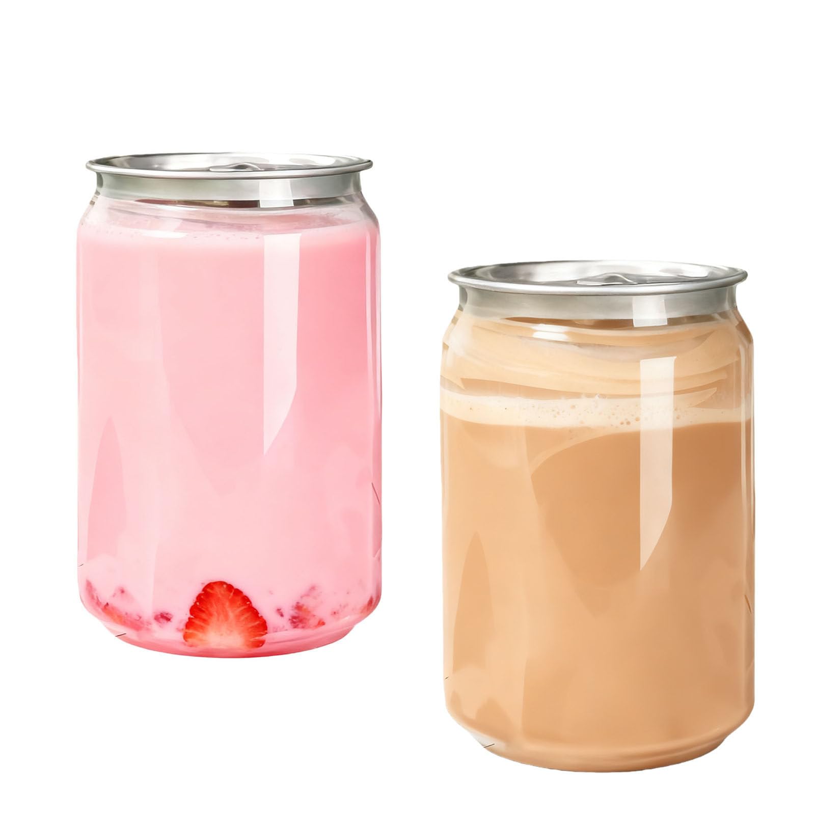 Contenitori per succhi di Frutta da 500 ml/330 ml/250 ml con coperchi in Alluminio, lattine per bibite e Acqua a Prova di perdite, Ideali per la casa e per Eventi. 250 ml (300 Set)