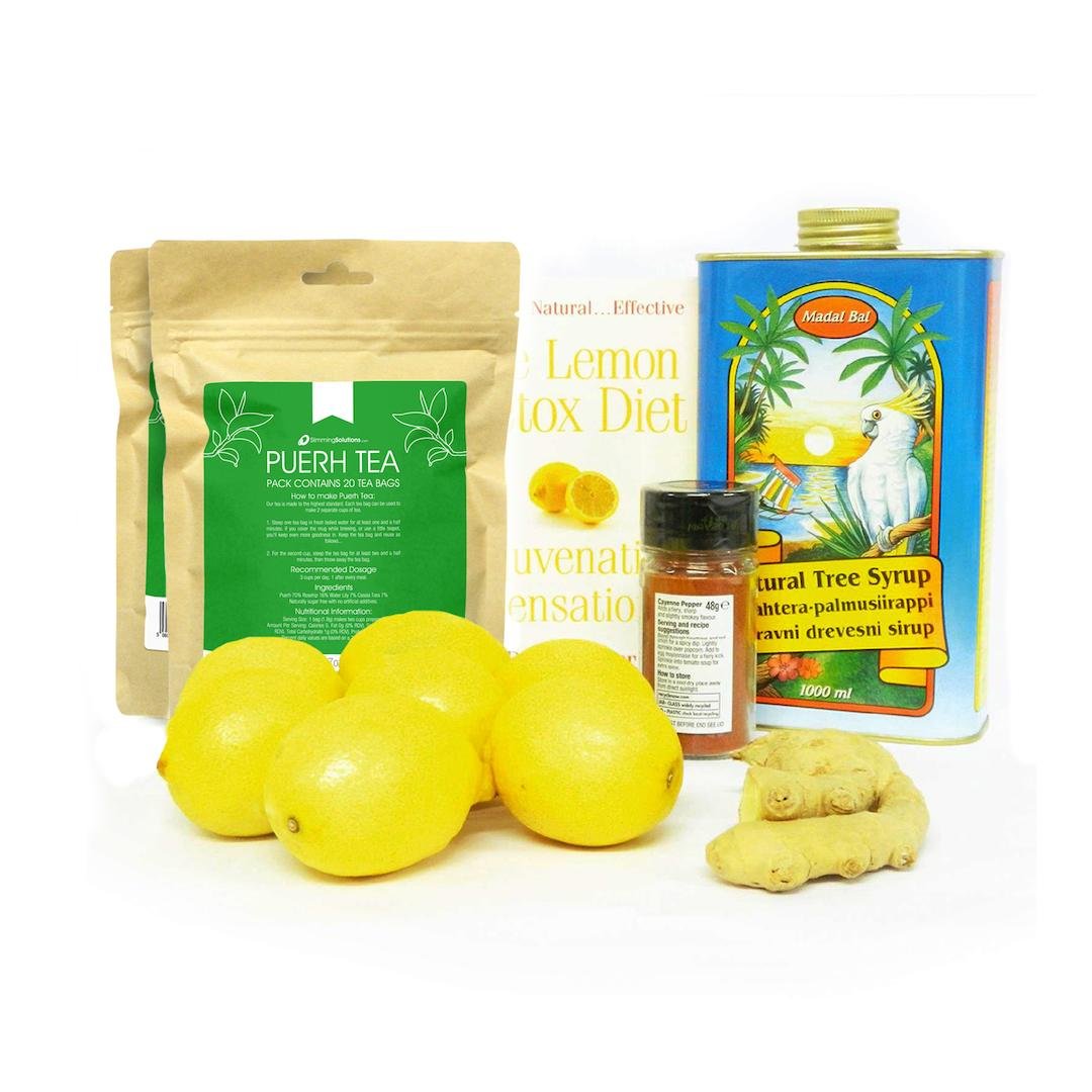 Lemon Detox Diet, Maple Syrup Grade B Pack - Madal Bal Natural Tree Syrup Complete Kit
