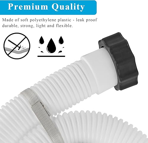 Miniatura 4 de Manguera de bomba de piscina de 1.5 pulgadas para bomba de filtro de arena Intex y sistema de agua salada, manguera de filtro de arena de piscina de