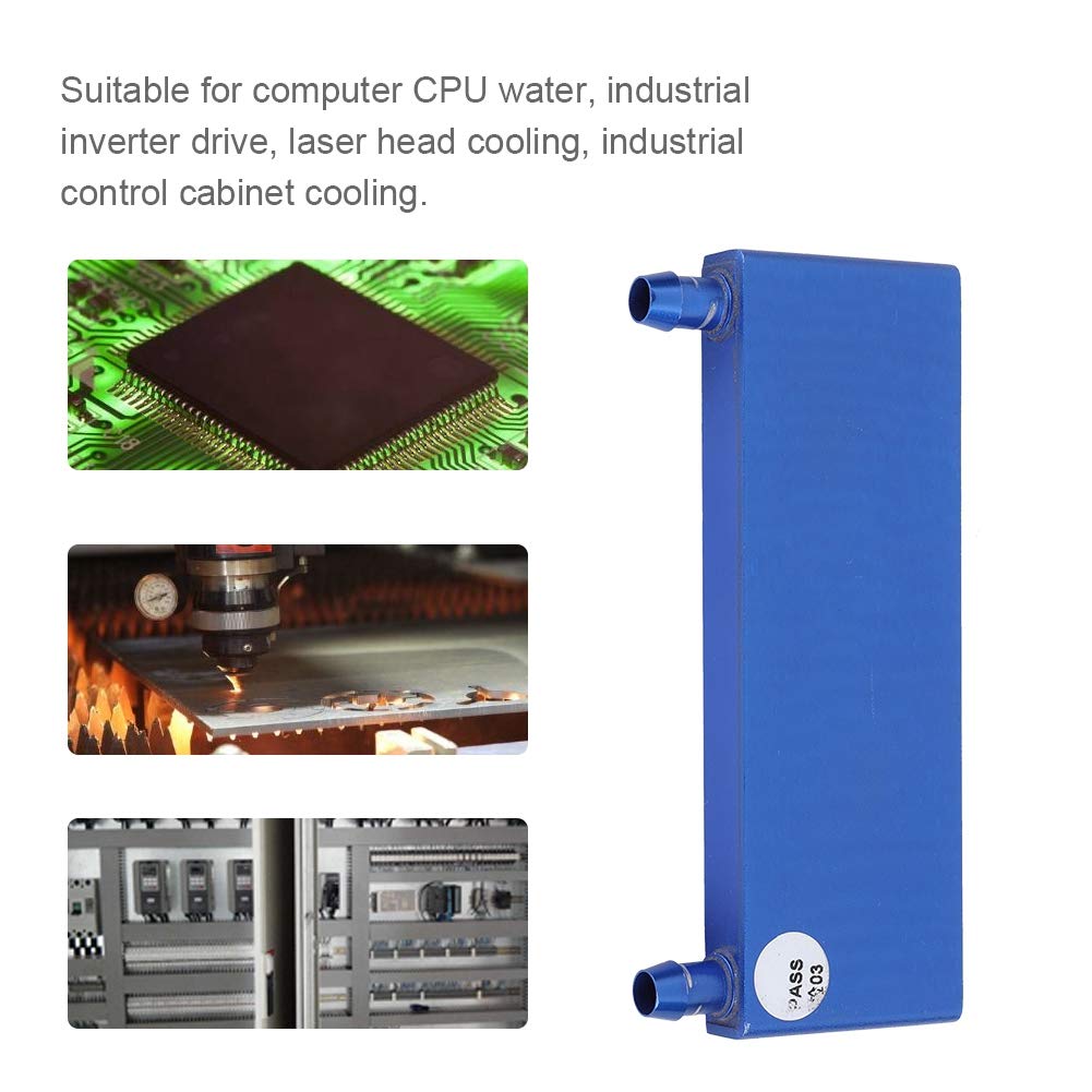 Blocco Raffreddamento Ad Acqua In Alluminio Per CPU, 41x41x12mm, Canali Di Flusso Interni Estrusi - 2