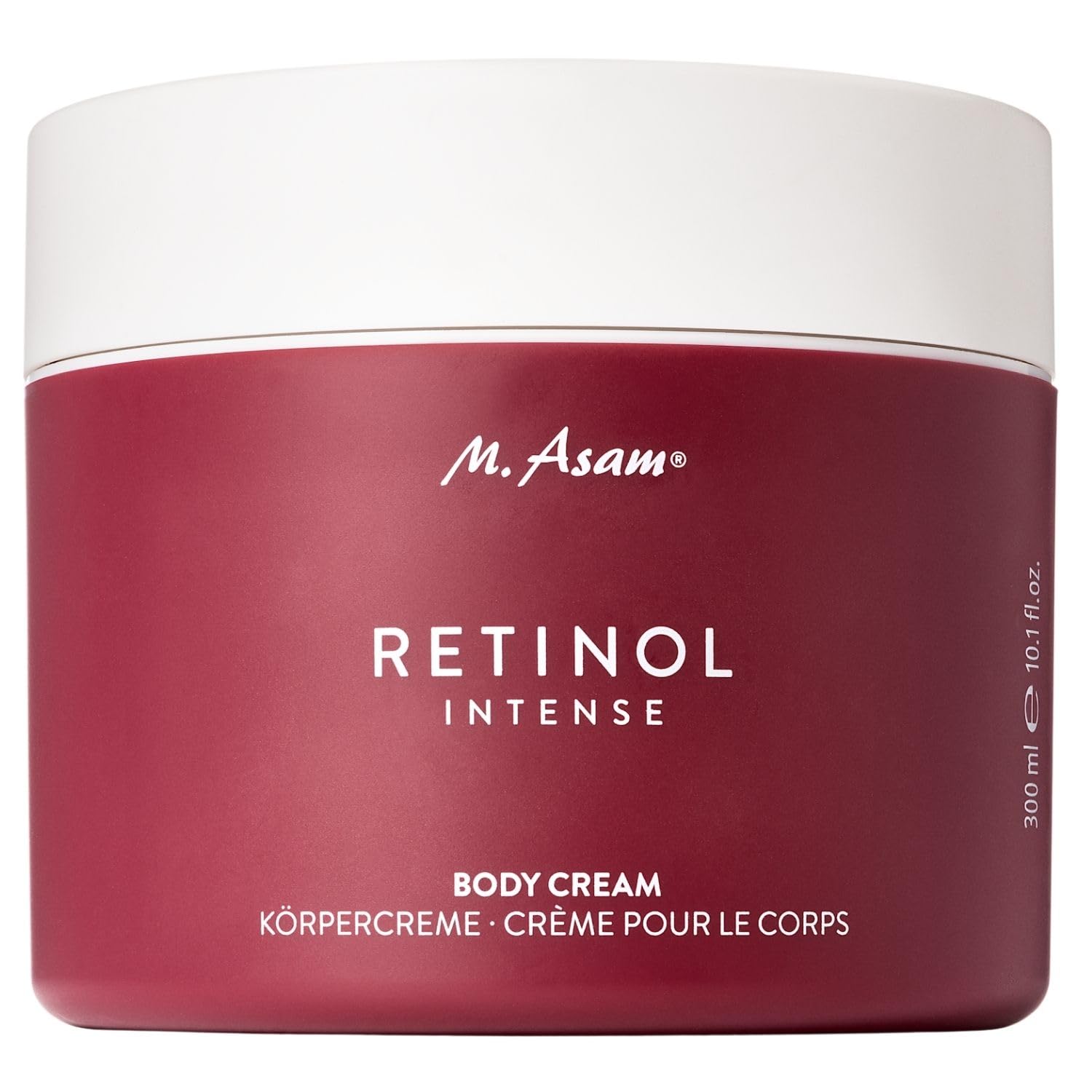 M. Asam RETINOL INTENSE Körpercreme (300ml) - pflegende Retinol Creme für trockene Haut, reichhaltige Bodylotion, Feuchtigkeitscreme und Körperlotion mit Jojobaöl, regenerierende Skin Care