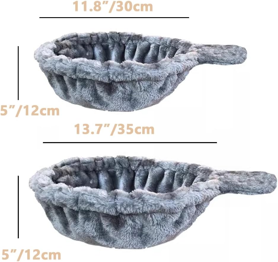 review Cozy Deep Basket Lounger Hammock Bed for Cat Tree Tower Replacement, DIY Cat Deep Bed Nest Cat Tower Accessories Attachment (1pc-11.8