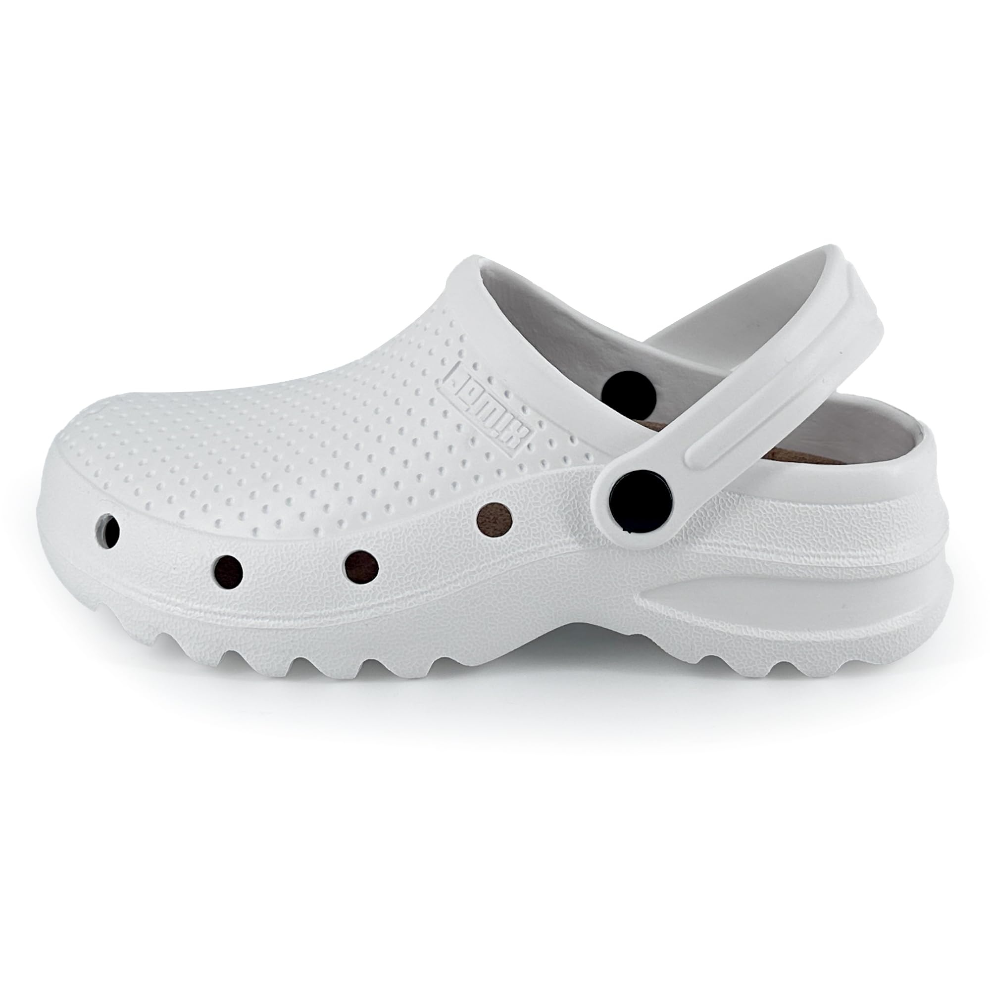 JOMIX Zuecos Sanitarios Mujer Hombre Trabajo Hospital Zapatillas Hombre Mujer Jardín Cocina Ligeros Zuecos Unisexo Hogar Goma Eva Fabricadas en Europa