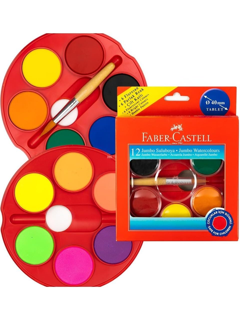 FABER-CASTELL Little Creatives Jumbo Suluboya12li