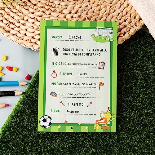 BETESSIN 32pz Biglietti Inviti Compleanno Bambino
