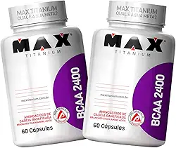 2x BCAA 2400mg 60 Cápsulas - Max Titanium
