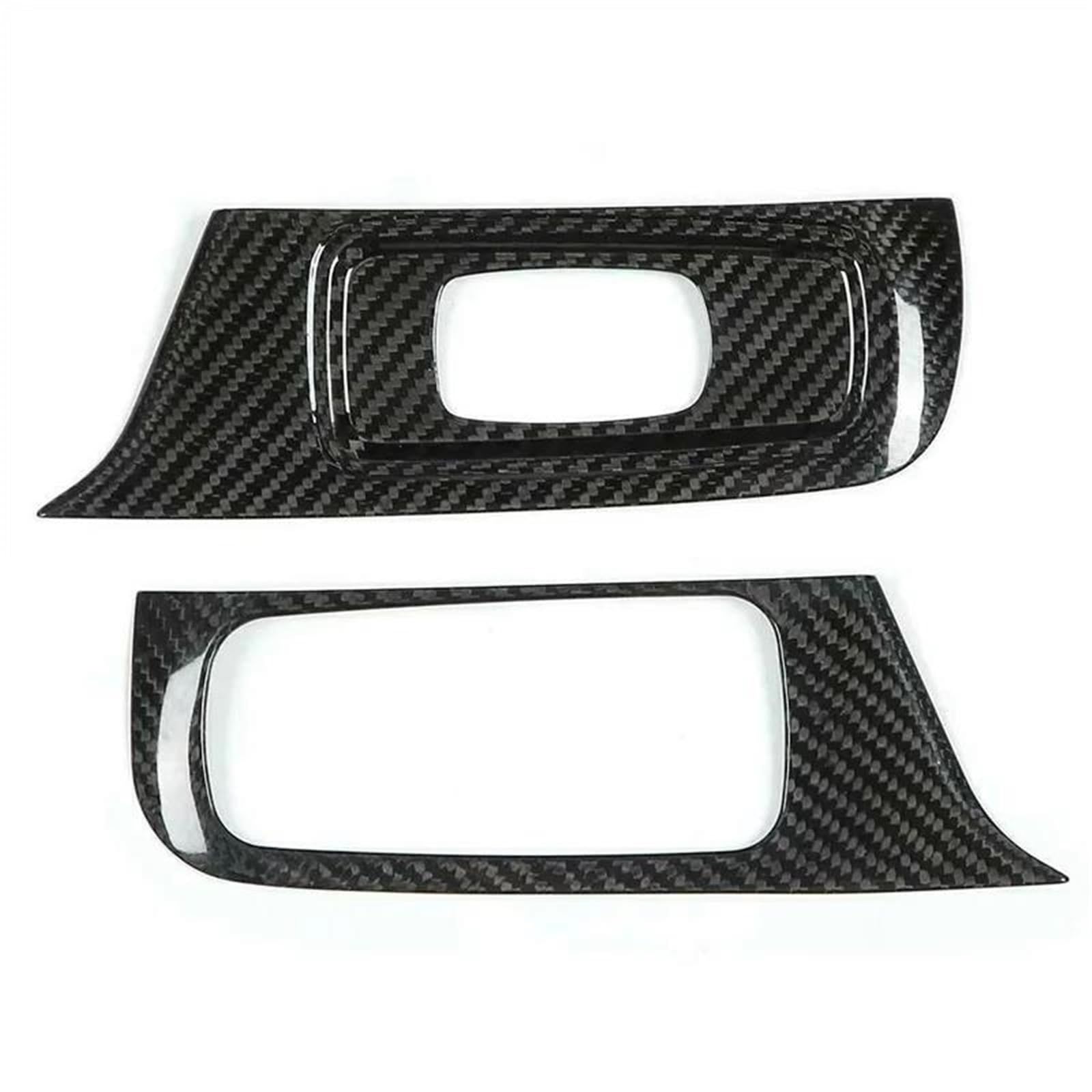 Hqgqcezek Black Carbon Fiber Interior Decal Trim For Porsche 718 981 2016-2023 911 991 2012-2018 Real Carbon Fiber Car Window Lift Frame Dry Carbon Fiber Hqgqcezek(Black Carbon Fiber)