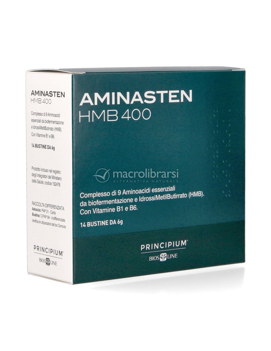 Aminasten HMB 400 2 confezioni da 14 bustine