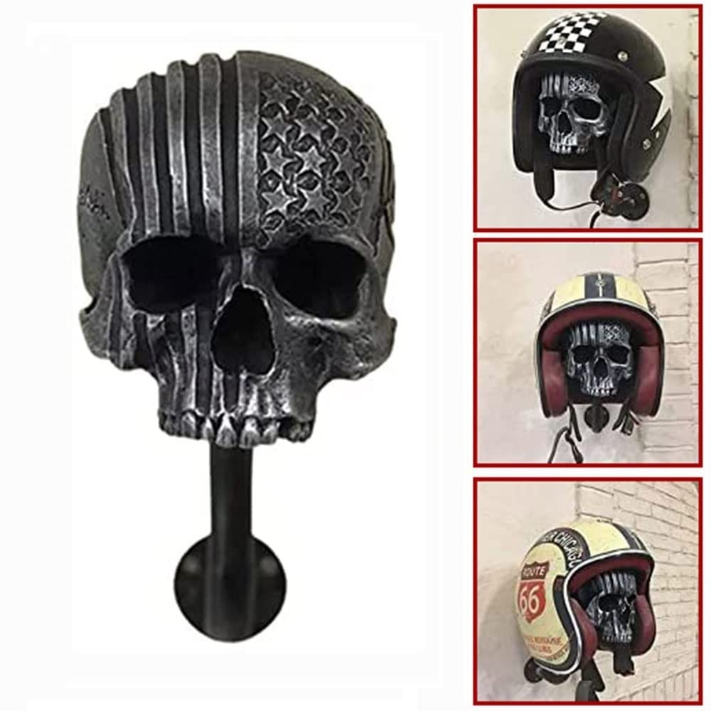Motorhelmrek met kapstok, helm wandhouder, met 2 haken hanger, voetbalpet, helm voor jassen, Baseb