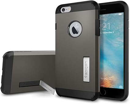 Amazon Spigen Iphone6s Plus ケース Iphone6 Plus ケース 米軍mil規格取得 耐衝撃 タフ アーマー Sgp ガンメタル 家電 カメラ オンライン通販