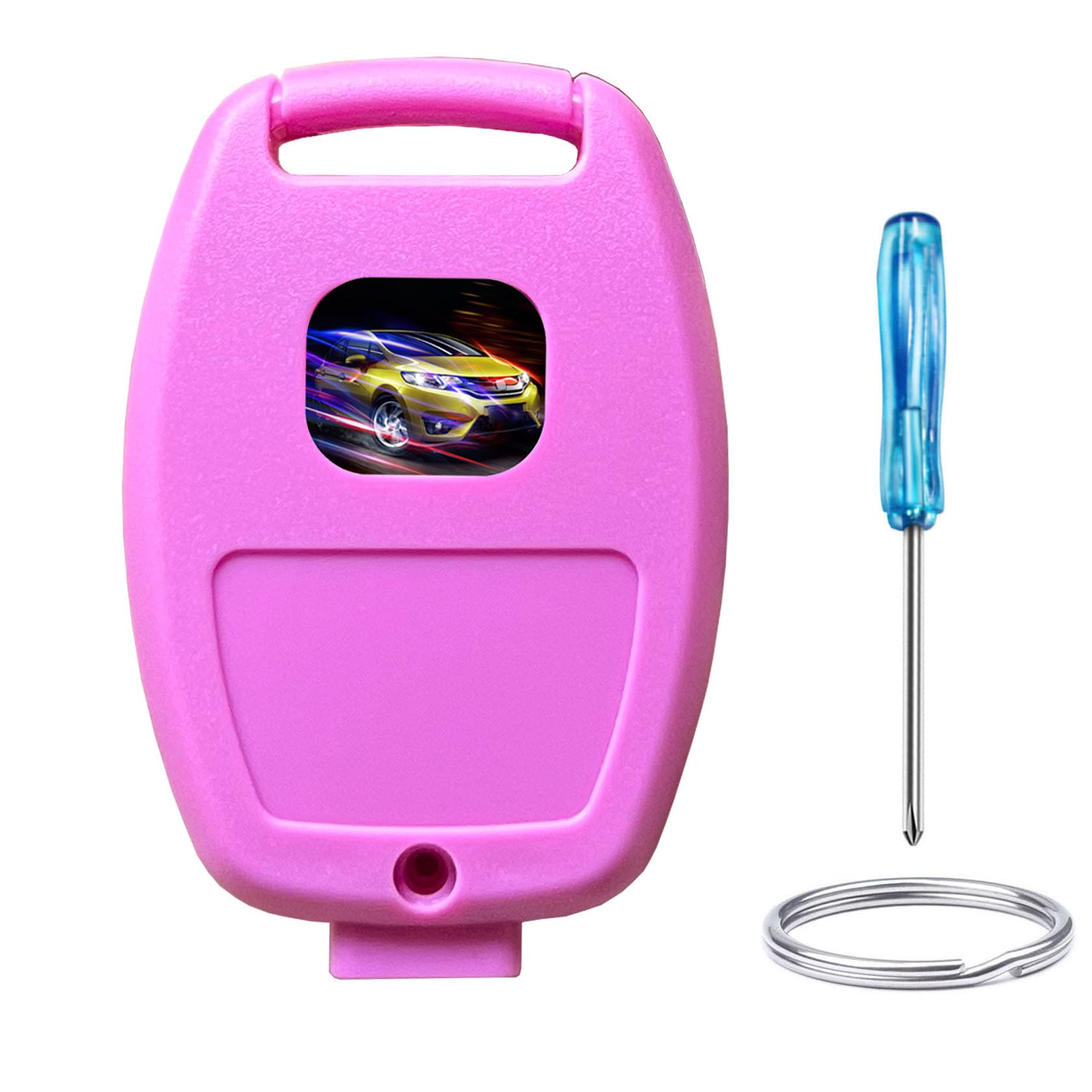 Honda Key Fob Replacement Shell - 4 Button Case For Accord, Civic, Pilot, CR-V (2003-2015 Models)