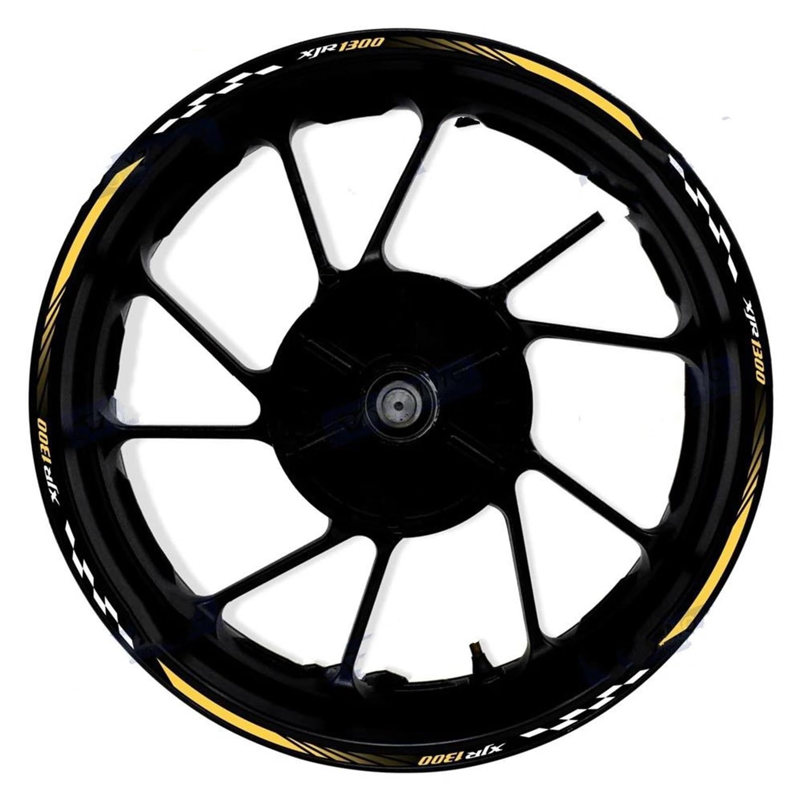 Motorcycle Accessories Reflective Rim Edge Stripes Wheel Stickers for Yamaha XJR1300 XJR 1300(Style 22)