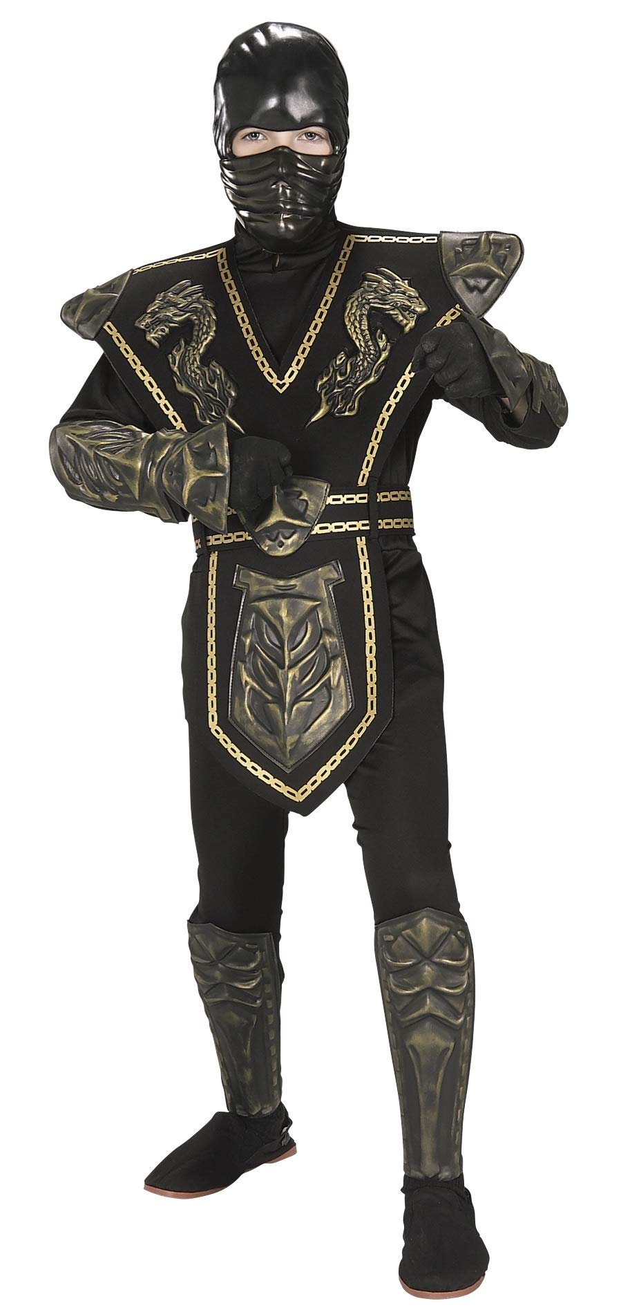 Rubie'sGold Dragon Warrior Child's Ninja Costume, Medium