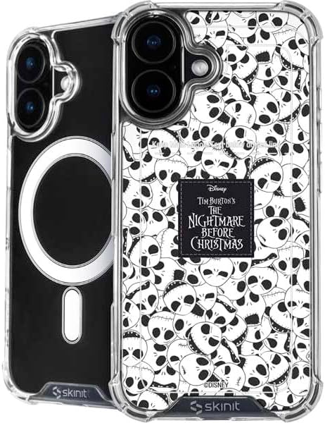 Skinit Phone Case Compatible with MagSafe iPhone 16 Plus - Officially Licensed Disney The Nightmare Before Christmas Bad Bad Oogie Design