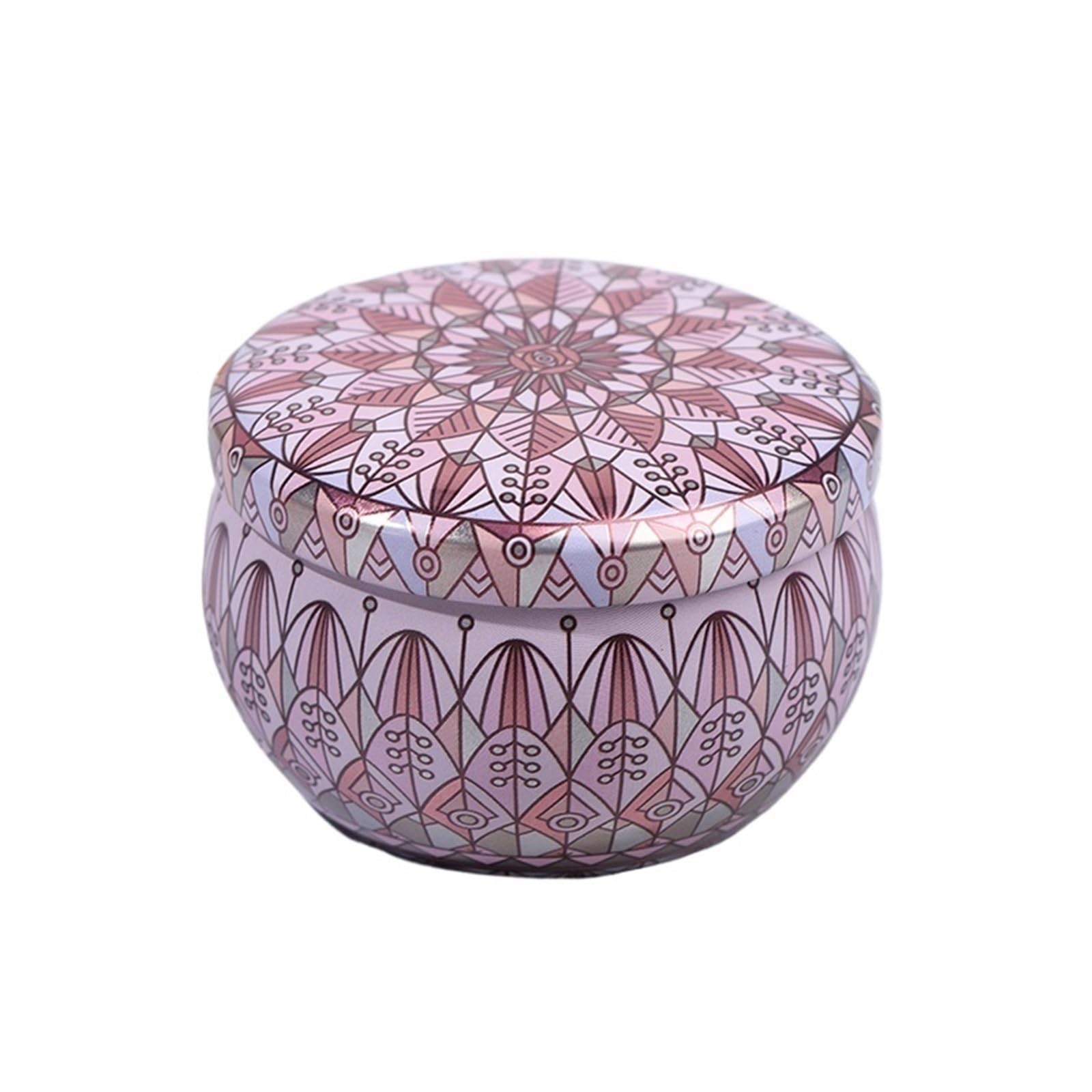 CQAHDSEVF Candle Containers, Multicolor Empty Metal Candle Tins for Tea Candy Jewelry(White)
