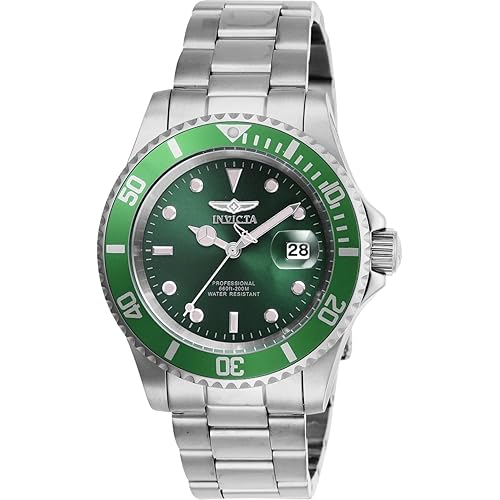 Invicta Pro Diver Men 40mm Stainless Steel Steel Green dial PC32 Quartz