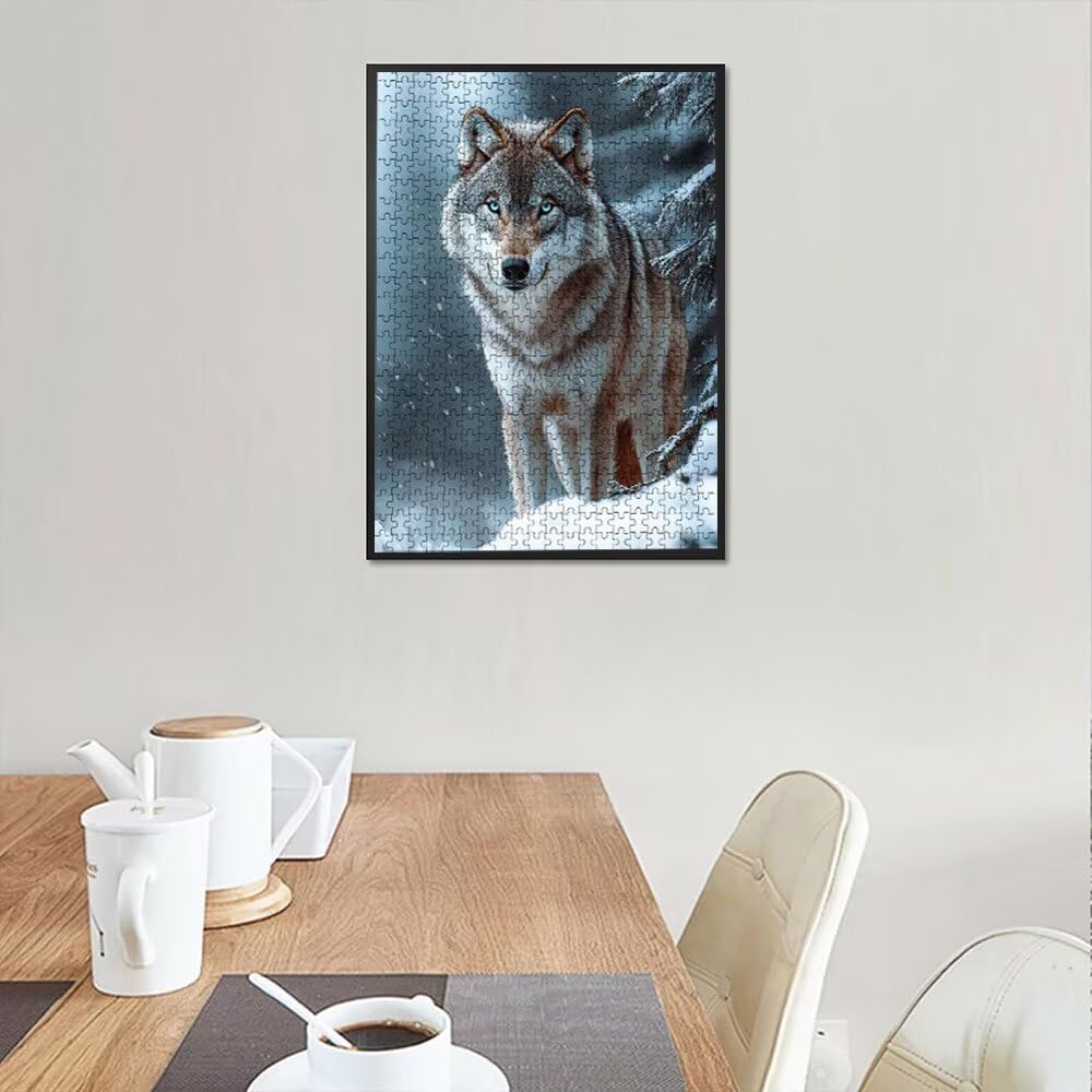 Puzzle 4000 Pezzi, Lupo Neve 3D Puzzle per Adulti Impegnativo, Educa Puzzles Artistico, Divertente E Stimolante Puzzles Decorativo per La Famiglia, Regalo e Decorazione Pareti DX0YL6-981