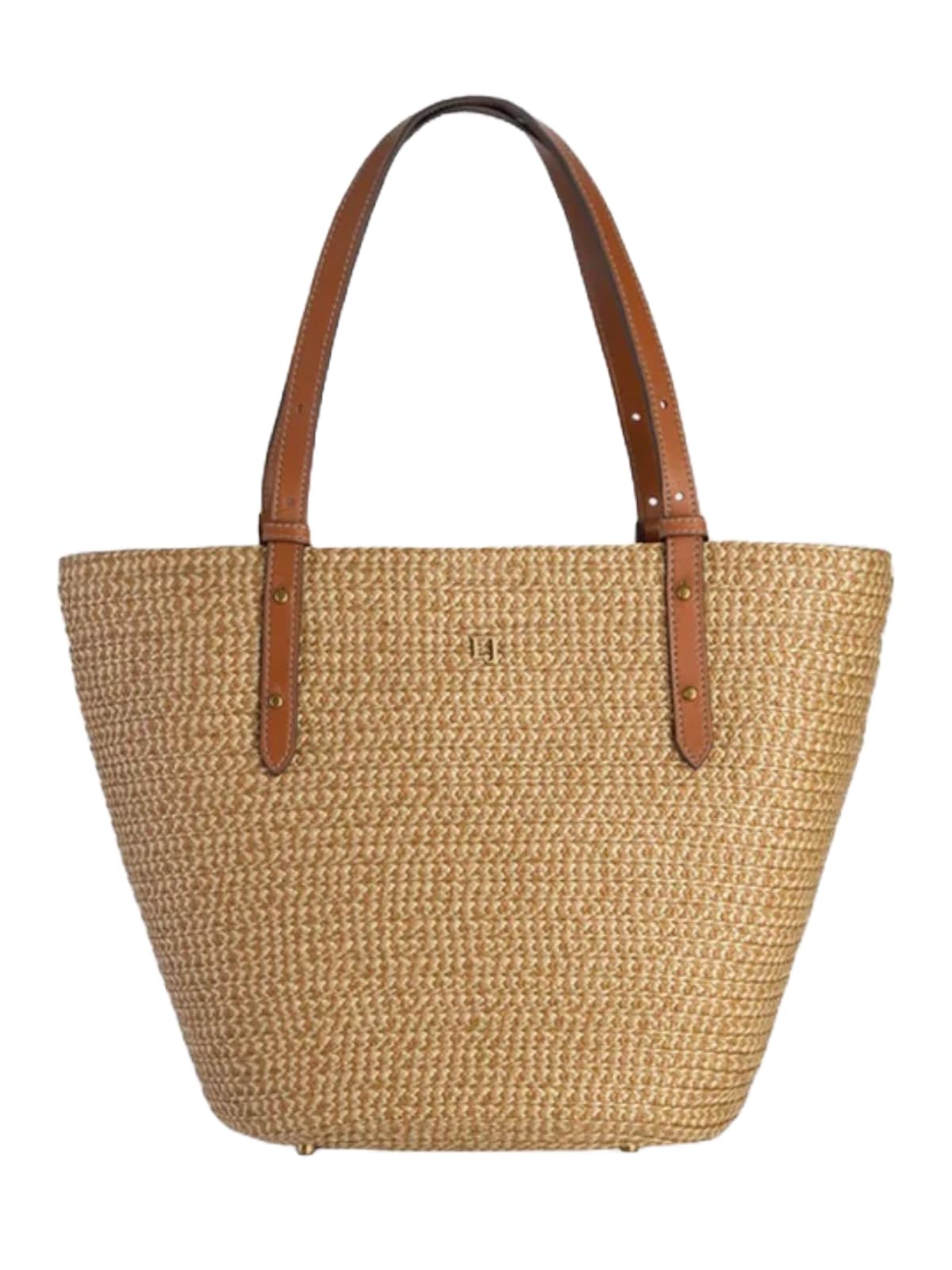 Eric Javits Eureka Squishee Straw Tote Bag for Women - Straw Beach Bags for Women with Zippered Small Canvas Tote Bag Pouch