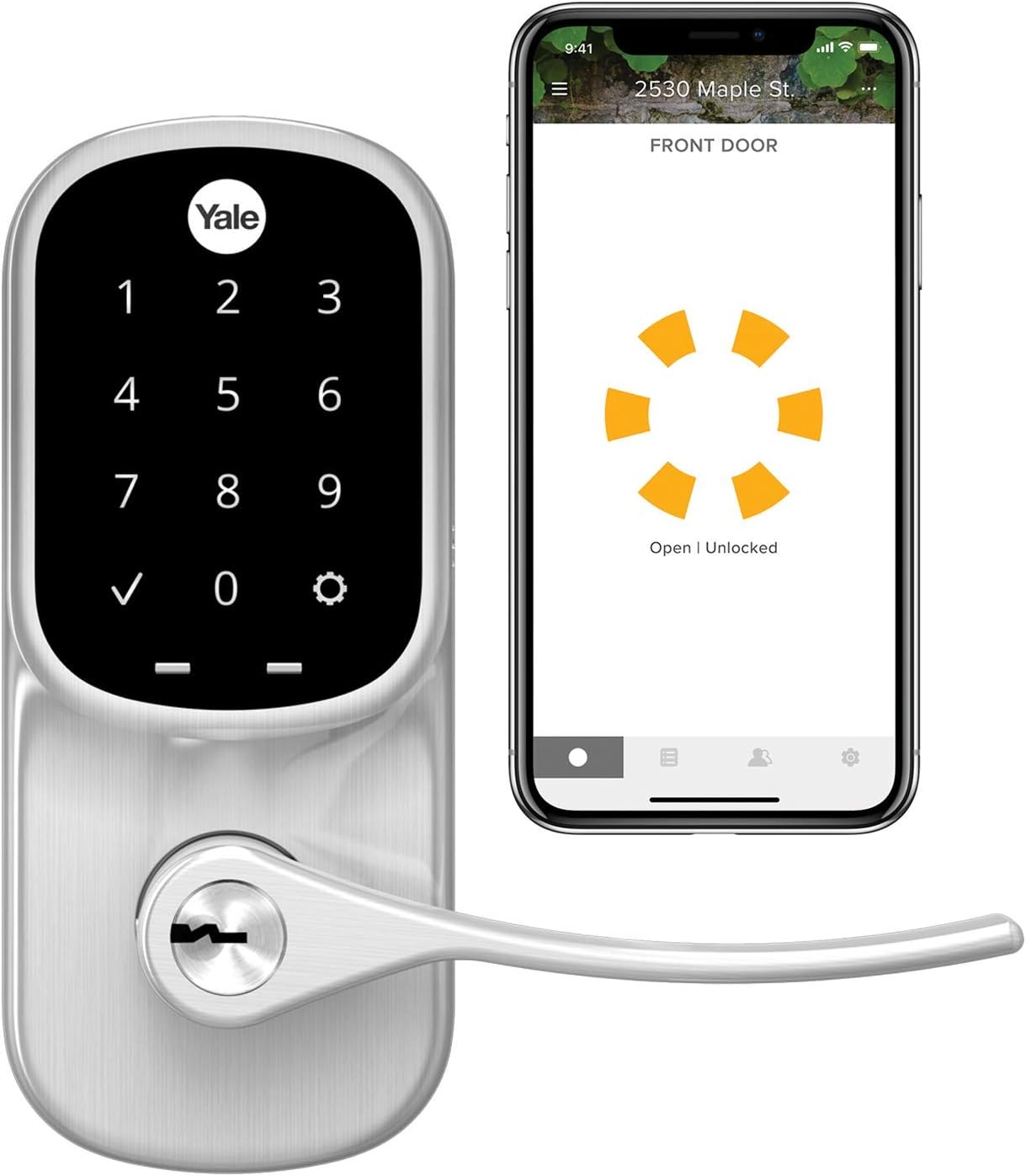 Yale Assure Lever, WiFi Smart Door Lever (for Doors with no deadbolt