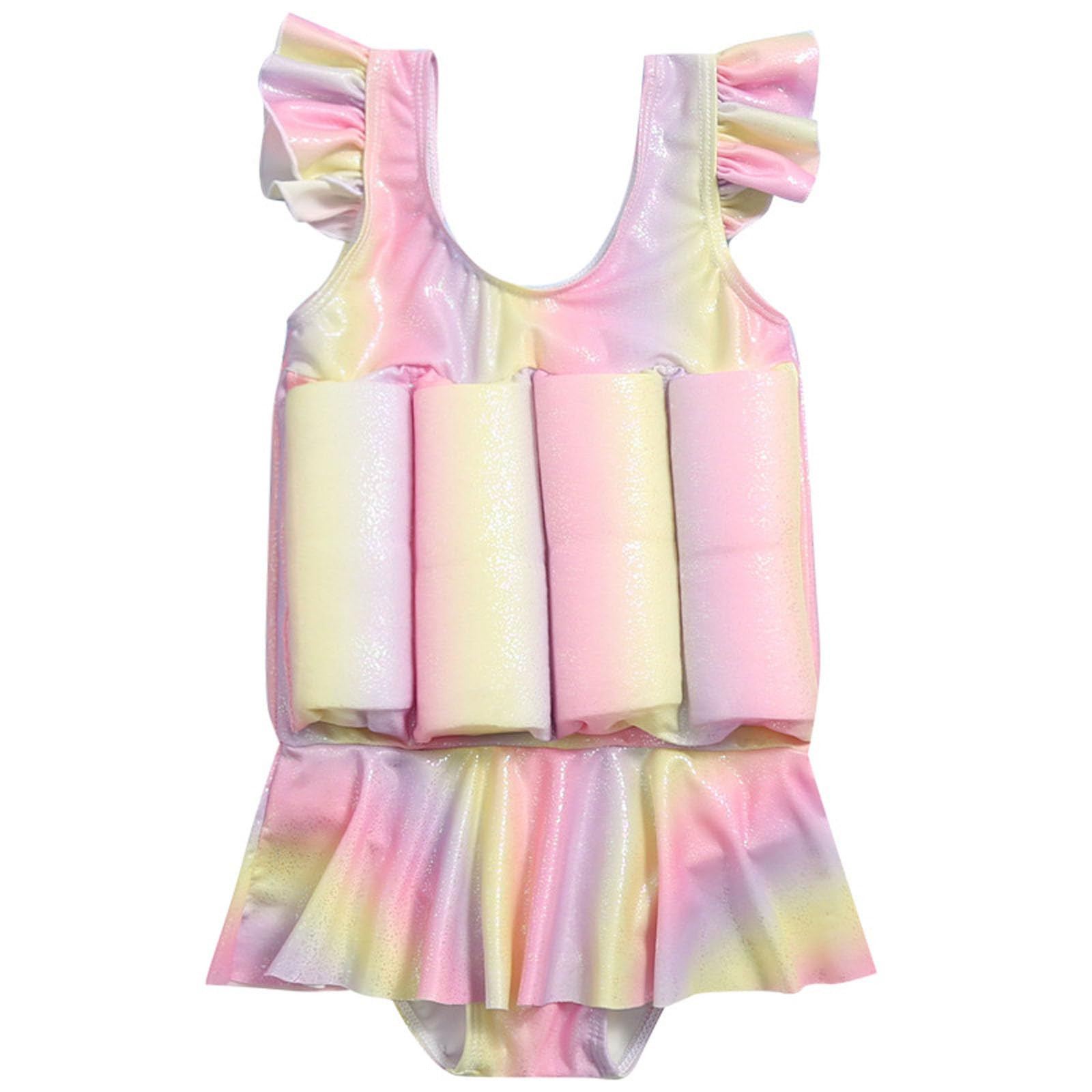 Générique Maillots de Bain Fille, Flottant Manche Courte Flottabilité Maillot de Bain BouéE IntéGré Maillots BéBé GarçOn Flotteur Piscine Bébé Garçon Maillot Flottant Enfants Fille Tout Petit