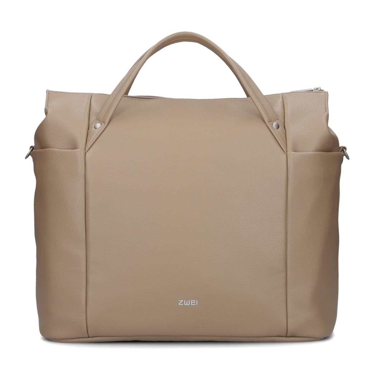 Zwei Große Damen Business-Tasche Pia PI160 Laptop-Tasche 16 Liter klassisch-elegante Querformat Tote Bag für Büro & Arbeit inkl. extra langer Schultergurt - Umhängetasche & Schultertasche